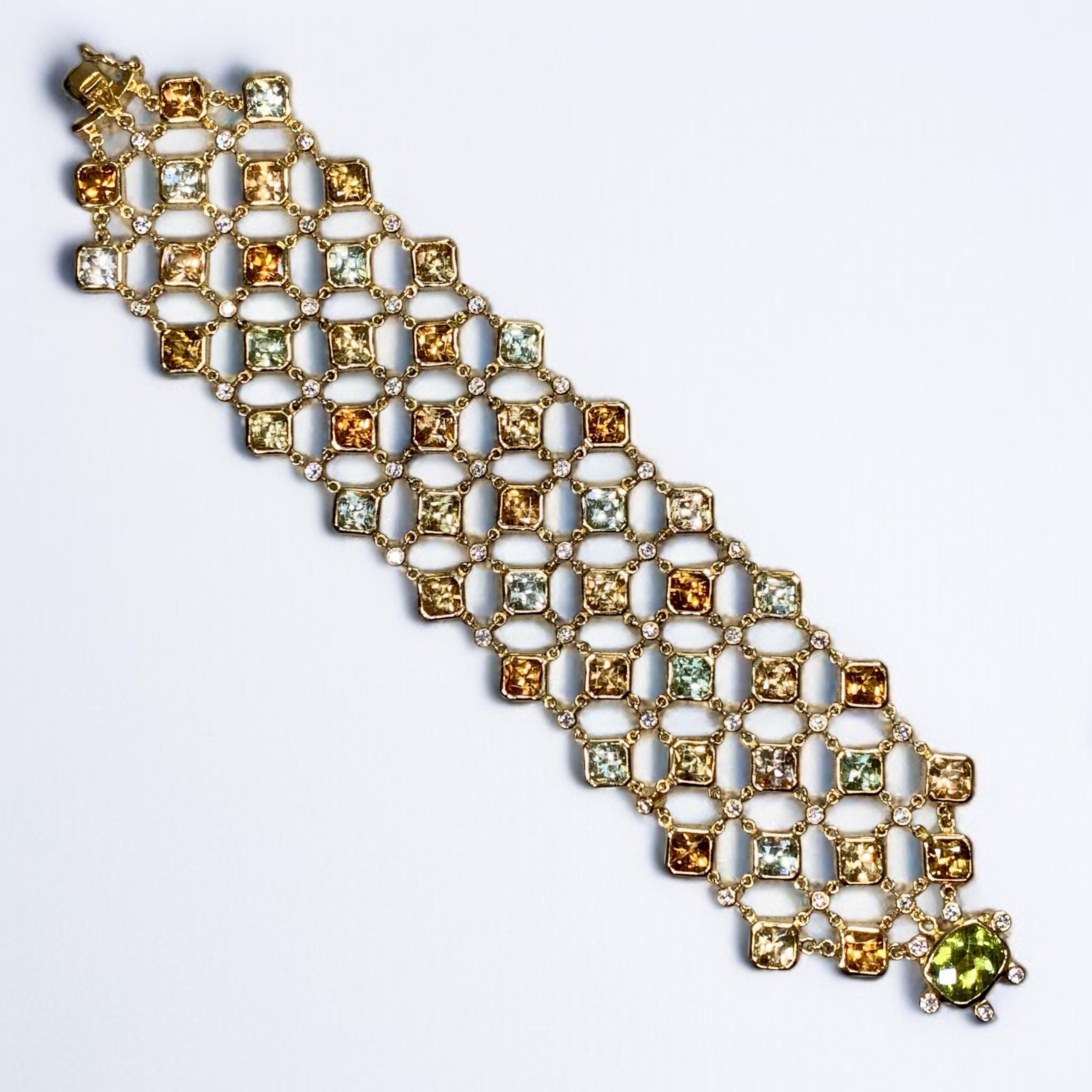 Temple St. Clair, large manchette enveloppante Hera Linky Pietra en diamants 18 carats en vente 8