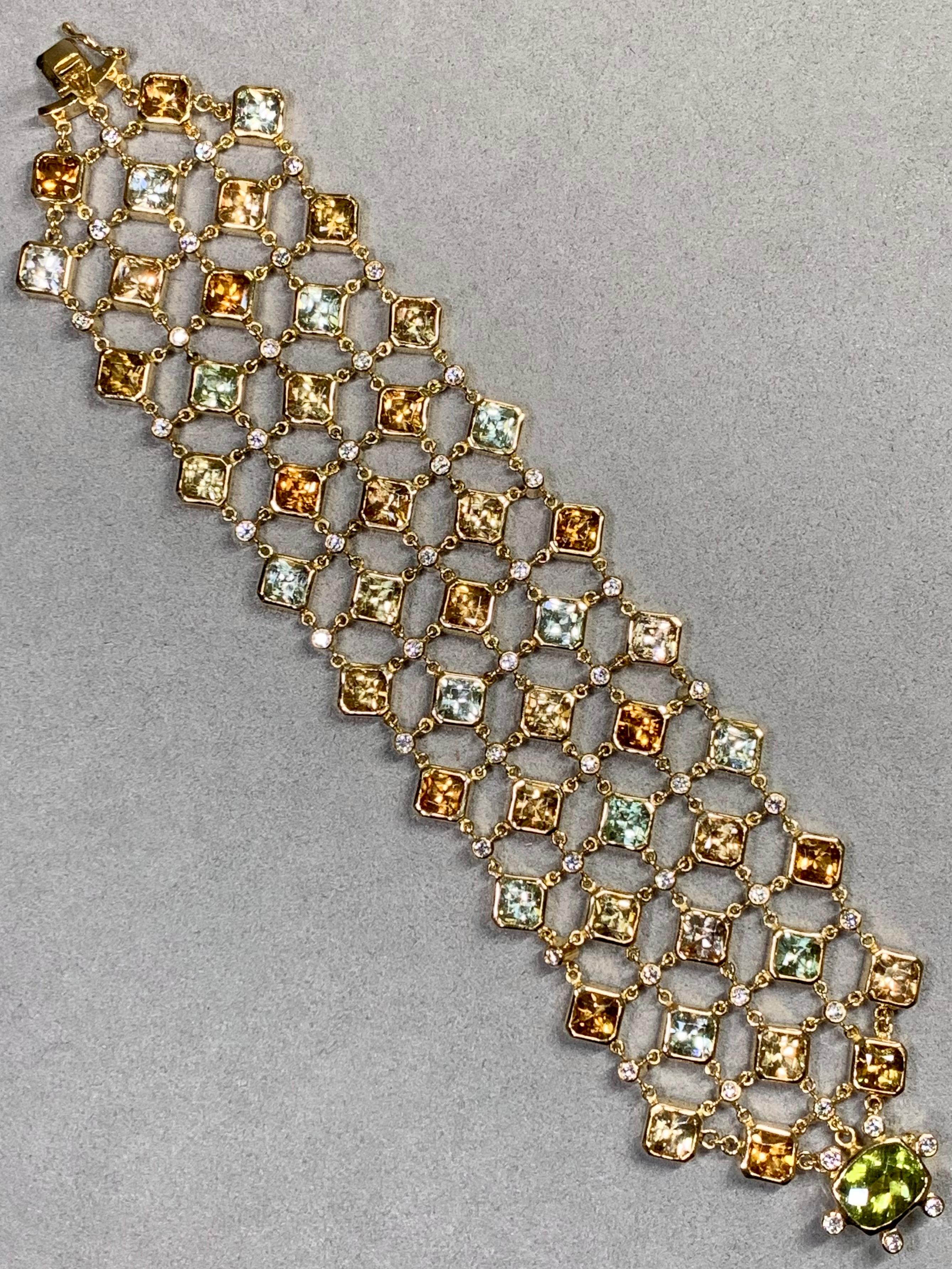 Temple St. Clair, large manchette enveloppante Hera Linky Pietra en diamants 18 carats en vente 1