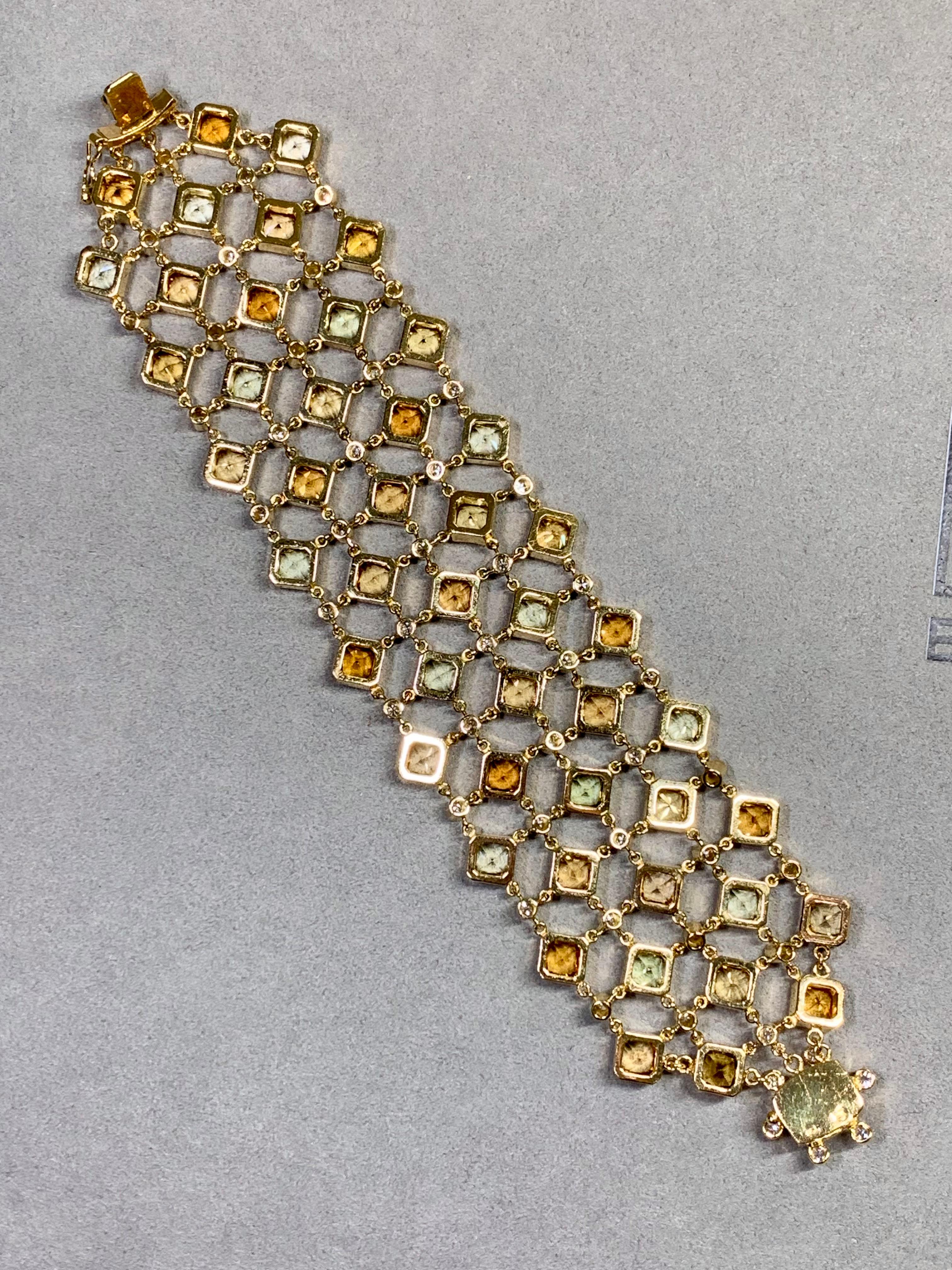 Temple St. Clair, large manchette enveloppante Hera Linky Pietra en diamants 18 carats en vente 2