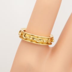 Temple St. Clair 18K Yellow Gold Celestial Motif Band Ring