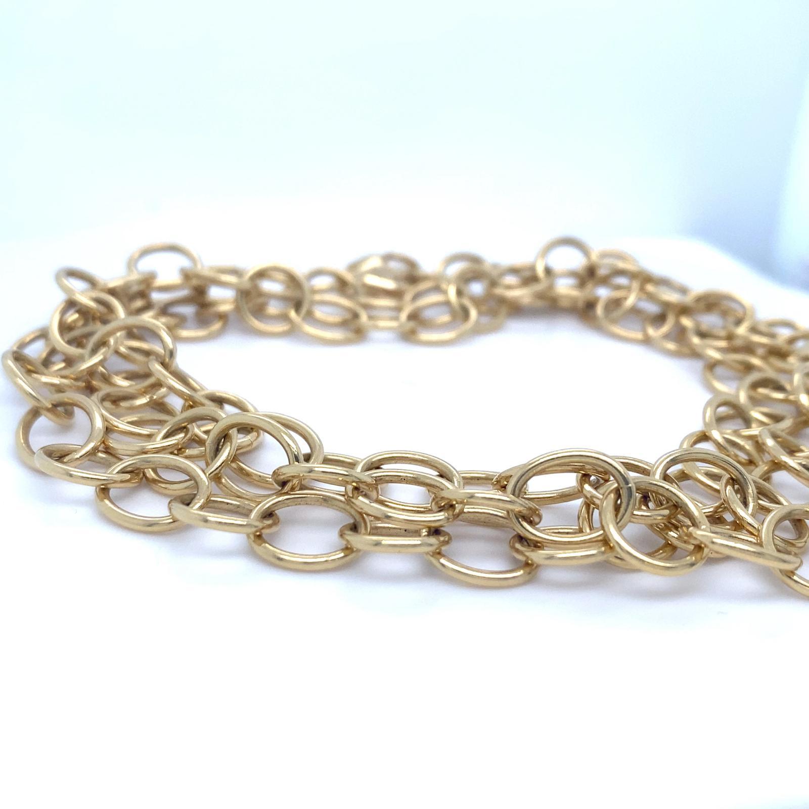 Temple St. Clair 18k Gelbgold Classic Runde Kette Halskette, Größe 32 Zoll im Zustand „Gut“ im Angebot in Sherman Oaks, CA