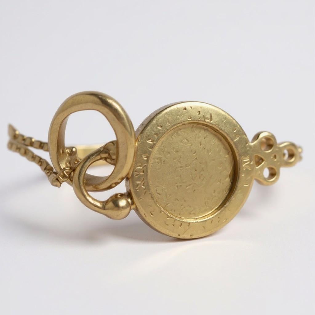 Donna Ciondolo a forma di angelo con diamante in oro giallo 18 carati con catena Temple St. Clair in vendita