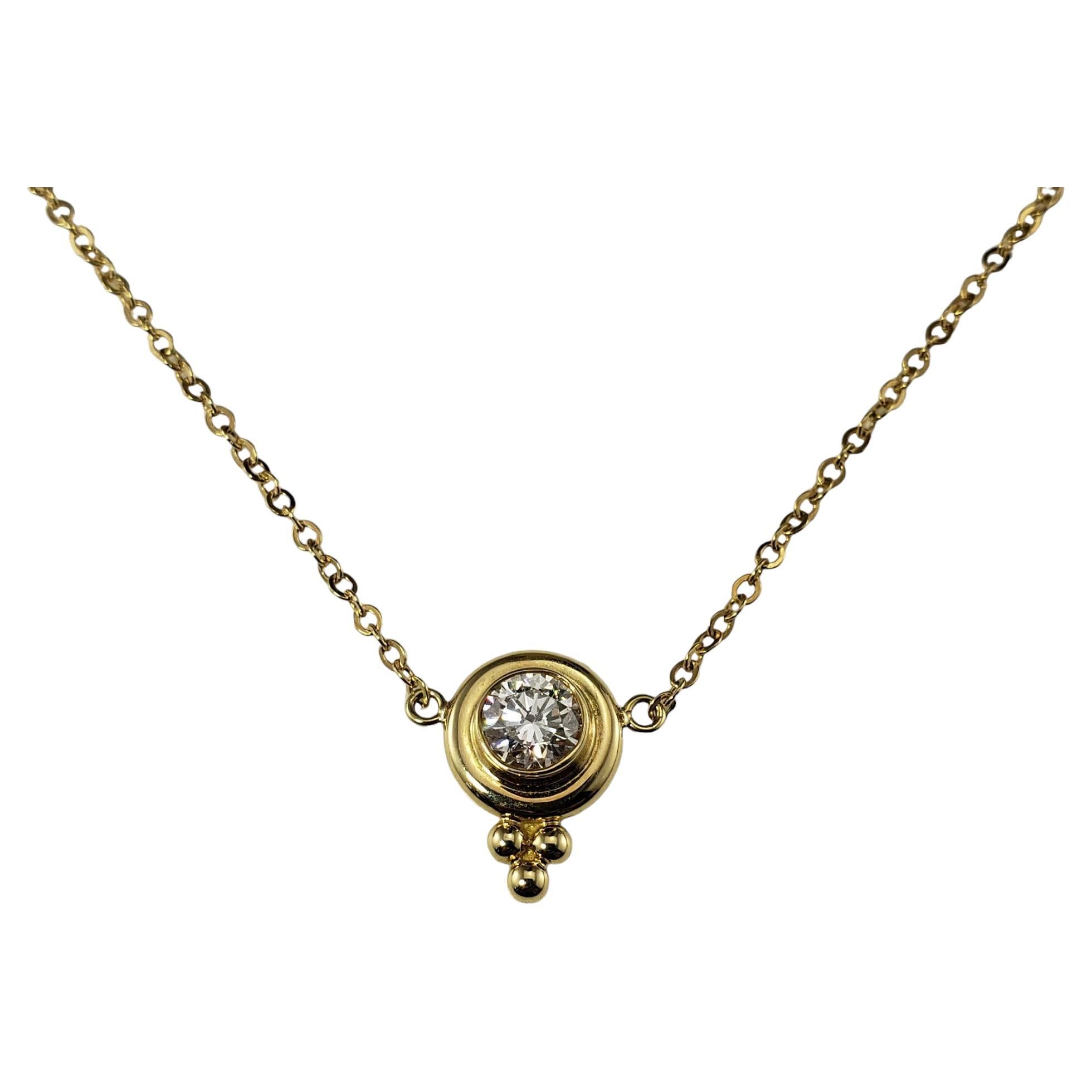 Temple St. Clair 18K Yellow Gold Diamond Pendant Necklace #18940