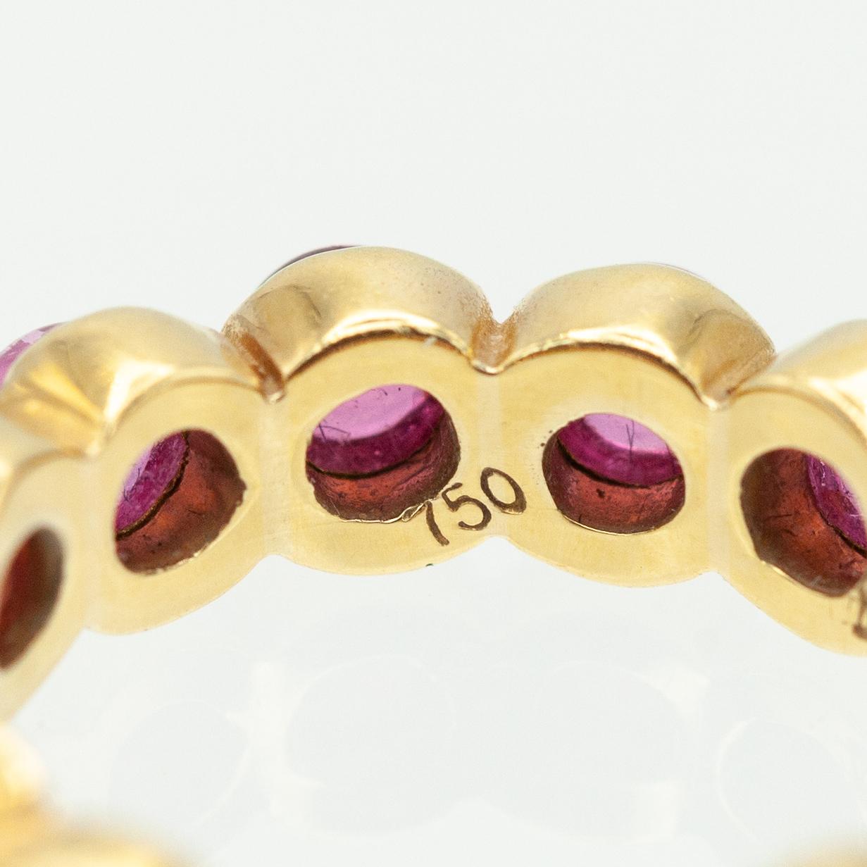 Temple St. Clair Bracelet éternel en or jaune 18 carats avec cabochon de tourmaline rose en vente 5