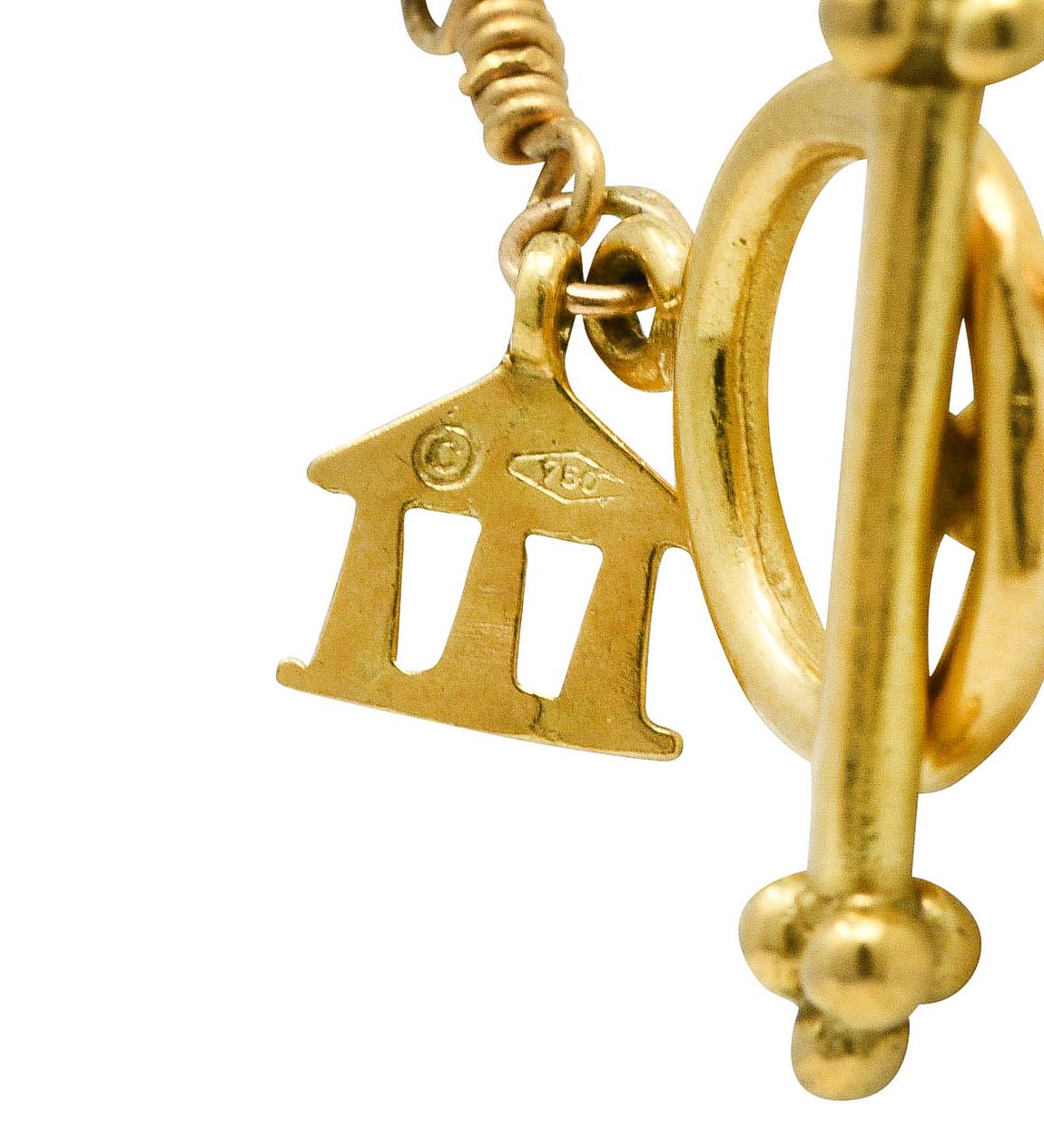 Temple St. Clair Aquamarine 18 Karat Gold Graduated Fringe Necklace 2