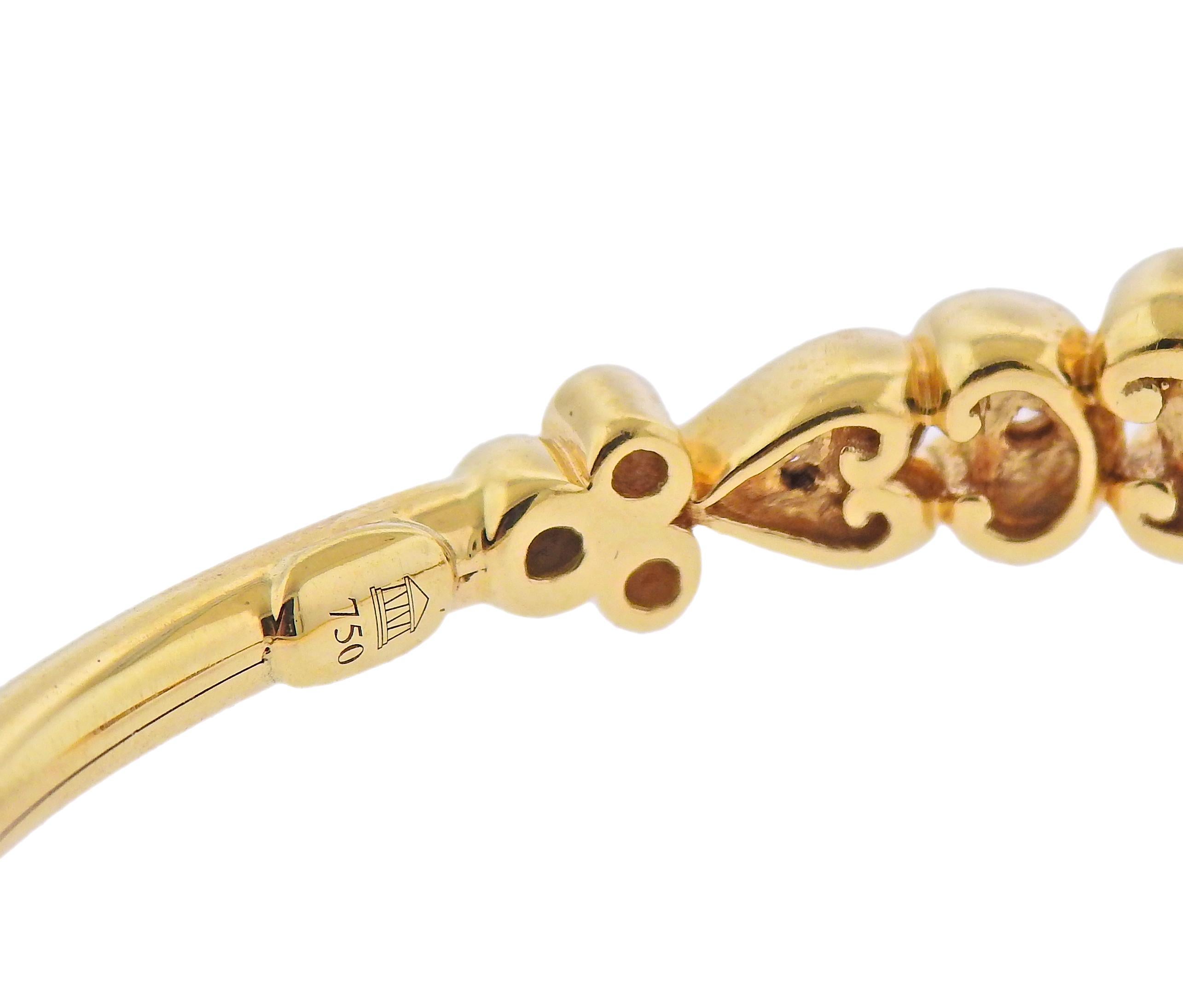 Temple St. Clair Bellina Diamond Gold Cuff Bracelet In New Condition In New York, NY
