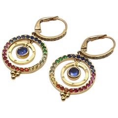 Sapphire Dangle Earrings