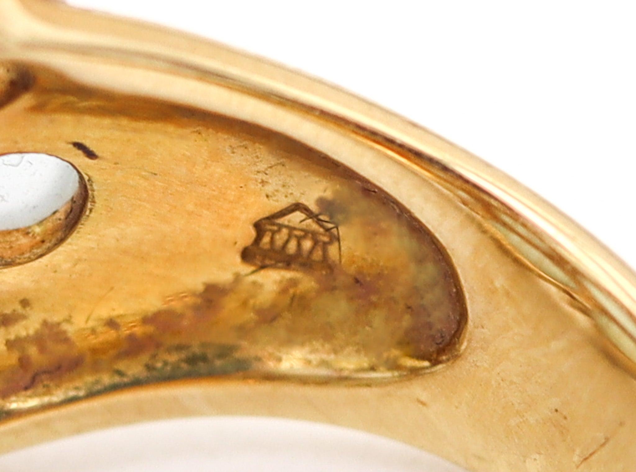 TEMPLE ST CLAIR Cocktailring aus 18 Karat Gelbgold mit 11,95 Karat Aquamarinen Damen