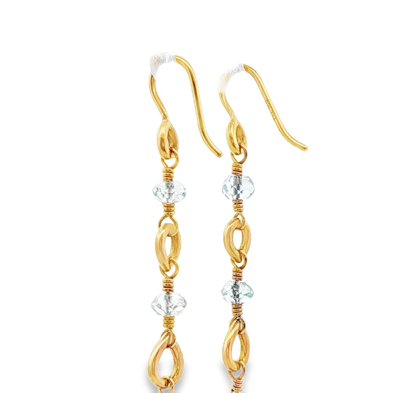Orecchini a goccia Temple St. Clair con perle coltivate e gemme blu a forma di brioletta in vendita 1