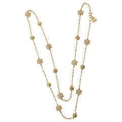 Temple St. Clair Diamond and Moonstone Long Chain Necklace