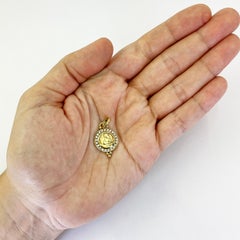 Temple St. Clair Diamond Angel Pendant in Yellow Gold