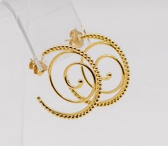 Temple St Clair Gold Hoop Earrings