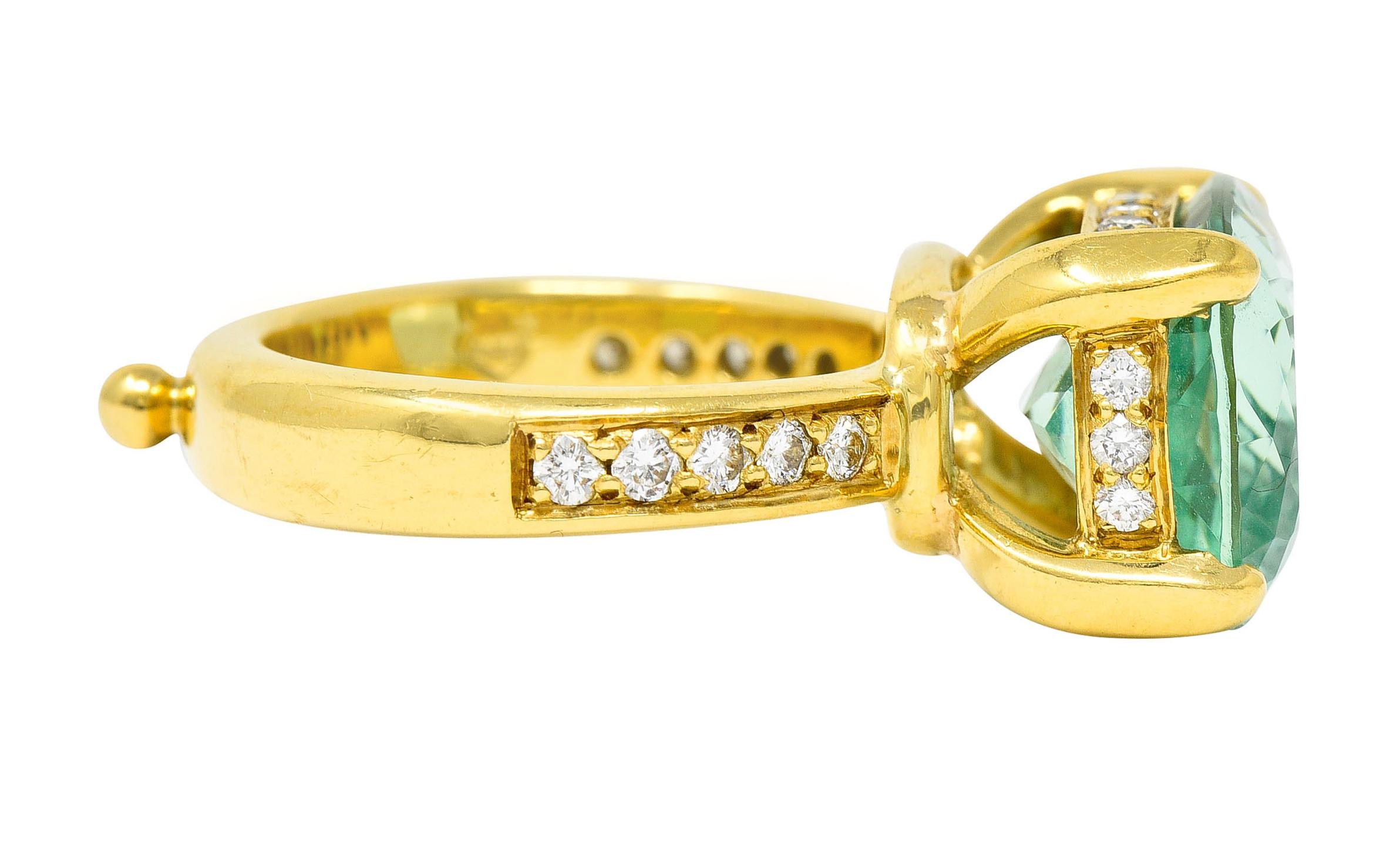 beryl gemstone ring