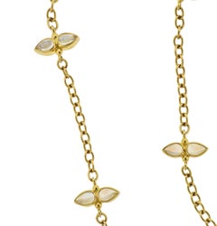 Temple St. Clair Collier long station en or et pierre de lune