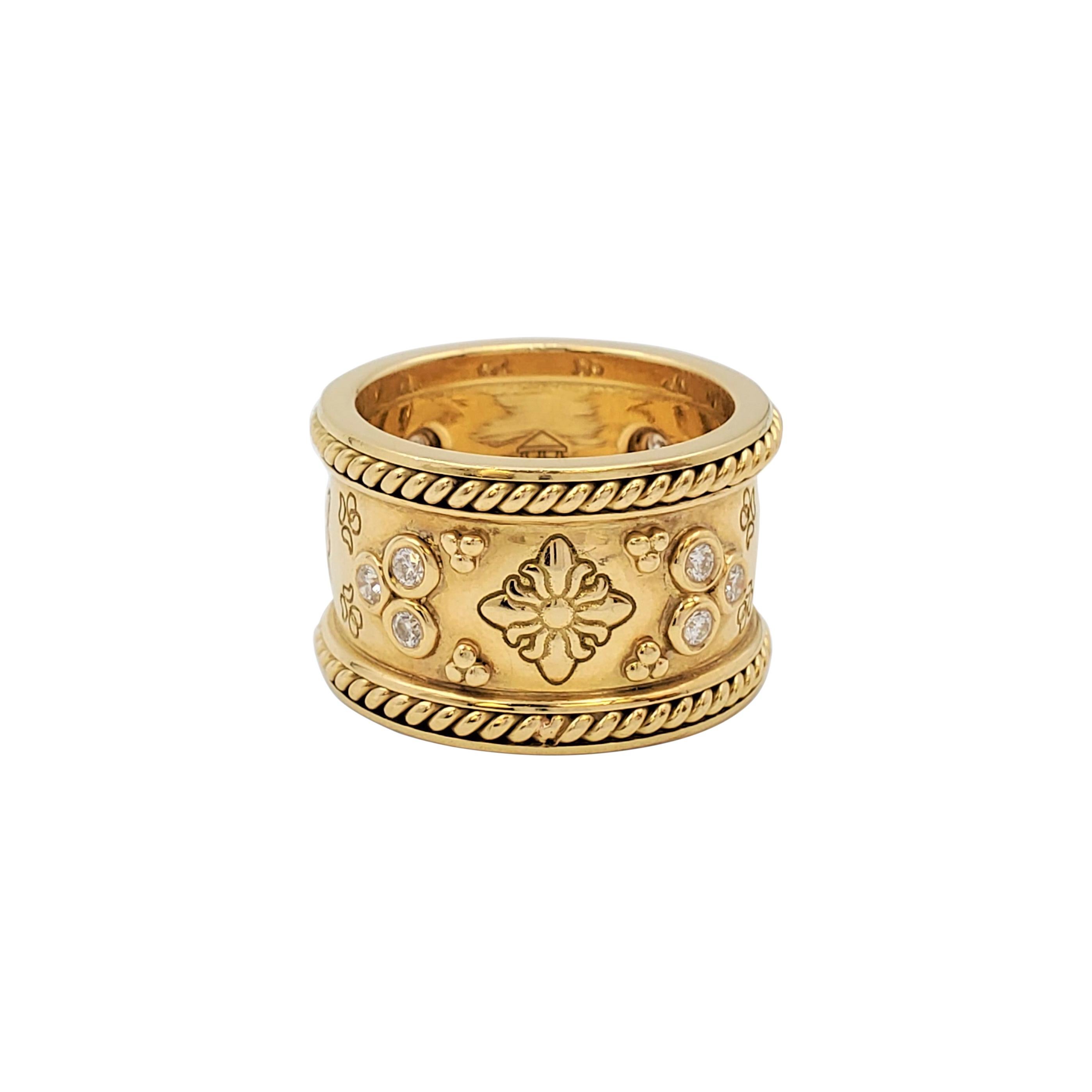 Temple St. Clair 'Nomad' Yellow Gold and Diamond Band