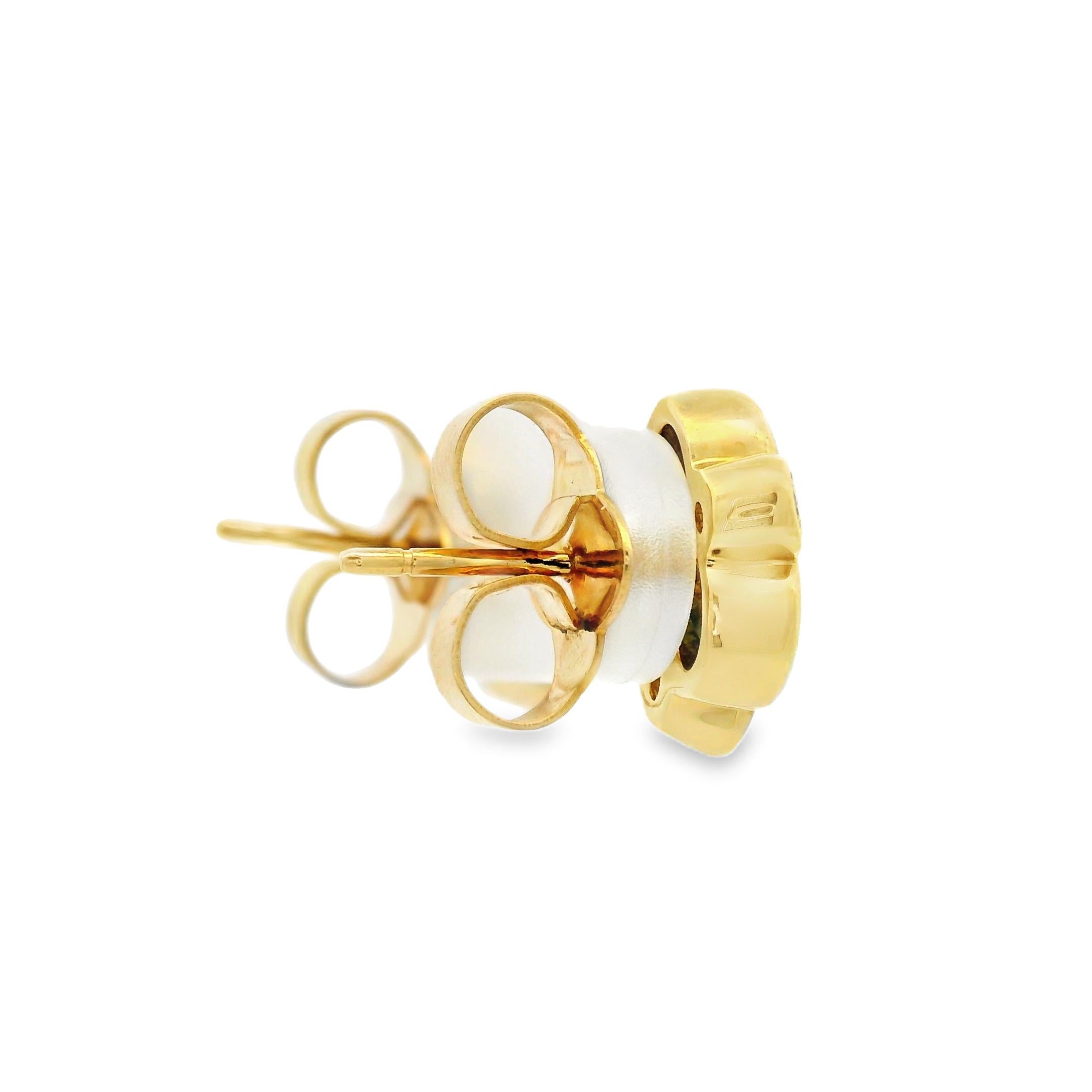 Modern Temple St. Clair Sapphire & Diamond 18-Karat Classic Trio Earrings In Stock For Sale