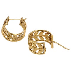 Temple St. Clair 'Baum des Lebens' Gold Reben Ohrringe