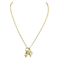 Temple St. Clair White Sapphire and Diamond Pendant Necklace