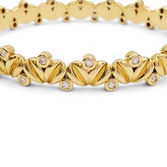 Temple St. Clair Bracelet jonc en or jaune et diamants