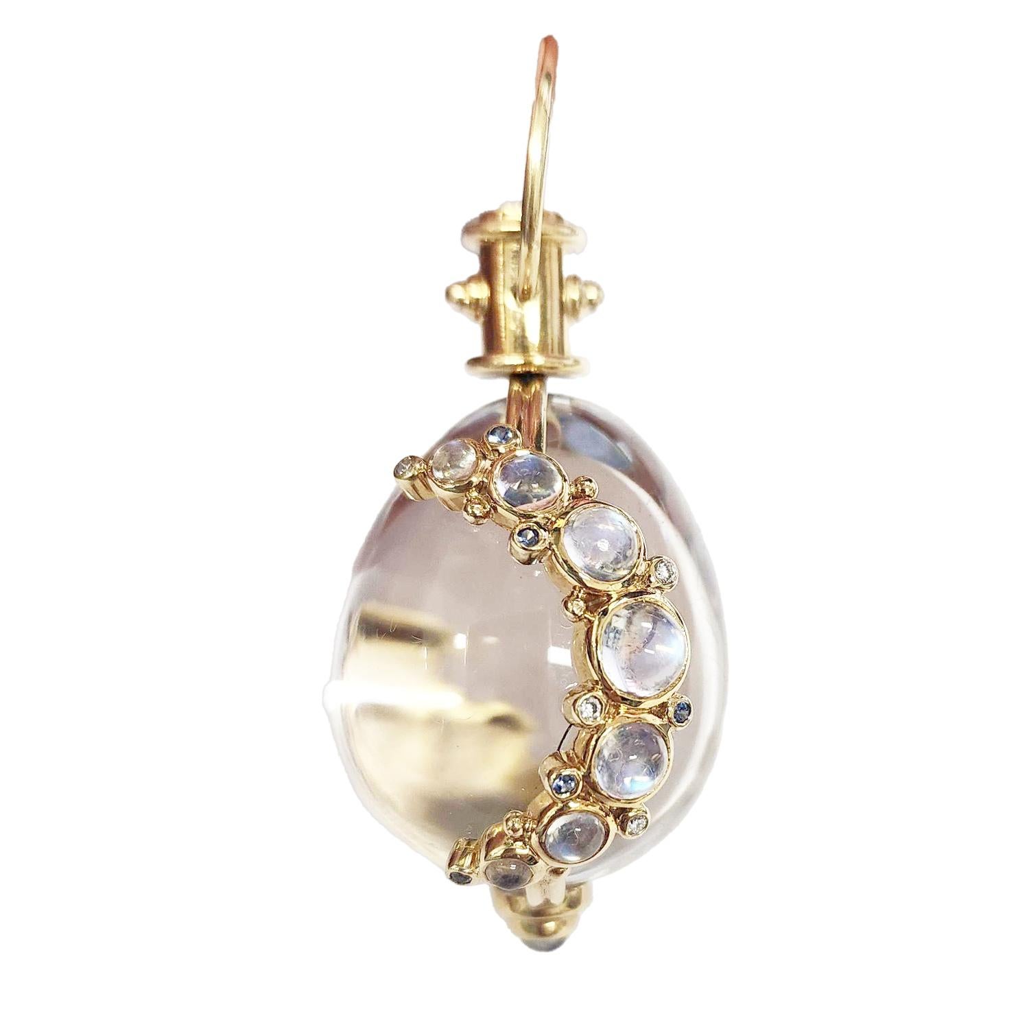 Arts and Crafts Temple St'Clair 18K Original rock crystal amulet
