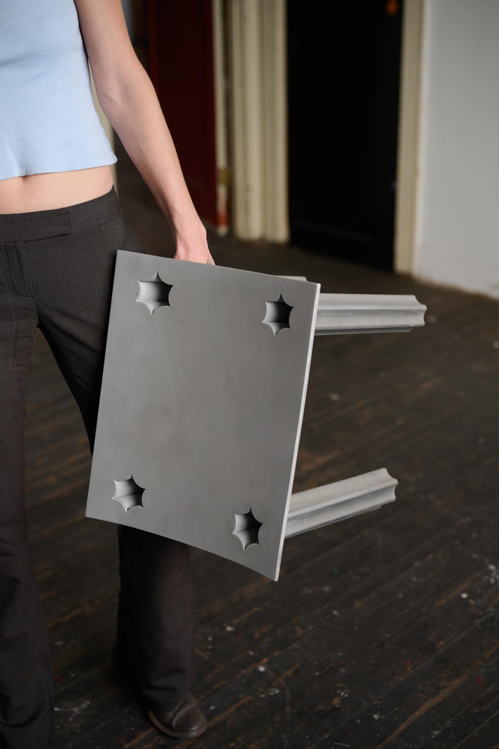 Altro Sgabello Temple in alluminio di Asher Gillman in vendita