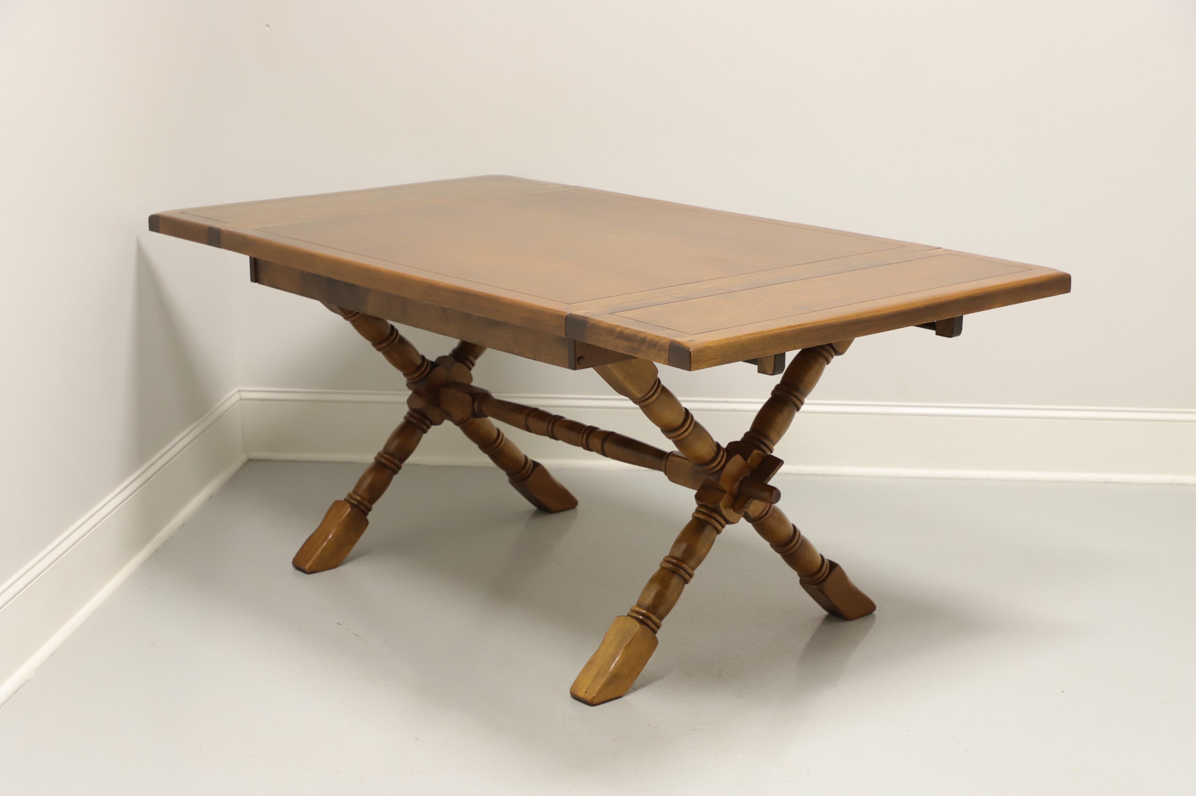 TEMPLE STUART Rockingham Maple Farmhouse Dining Table 6