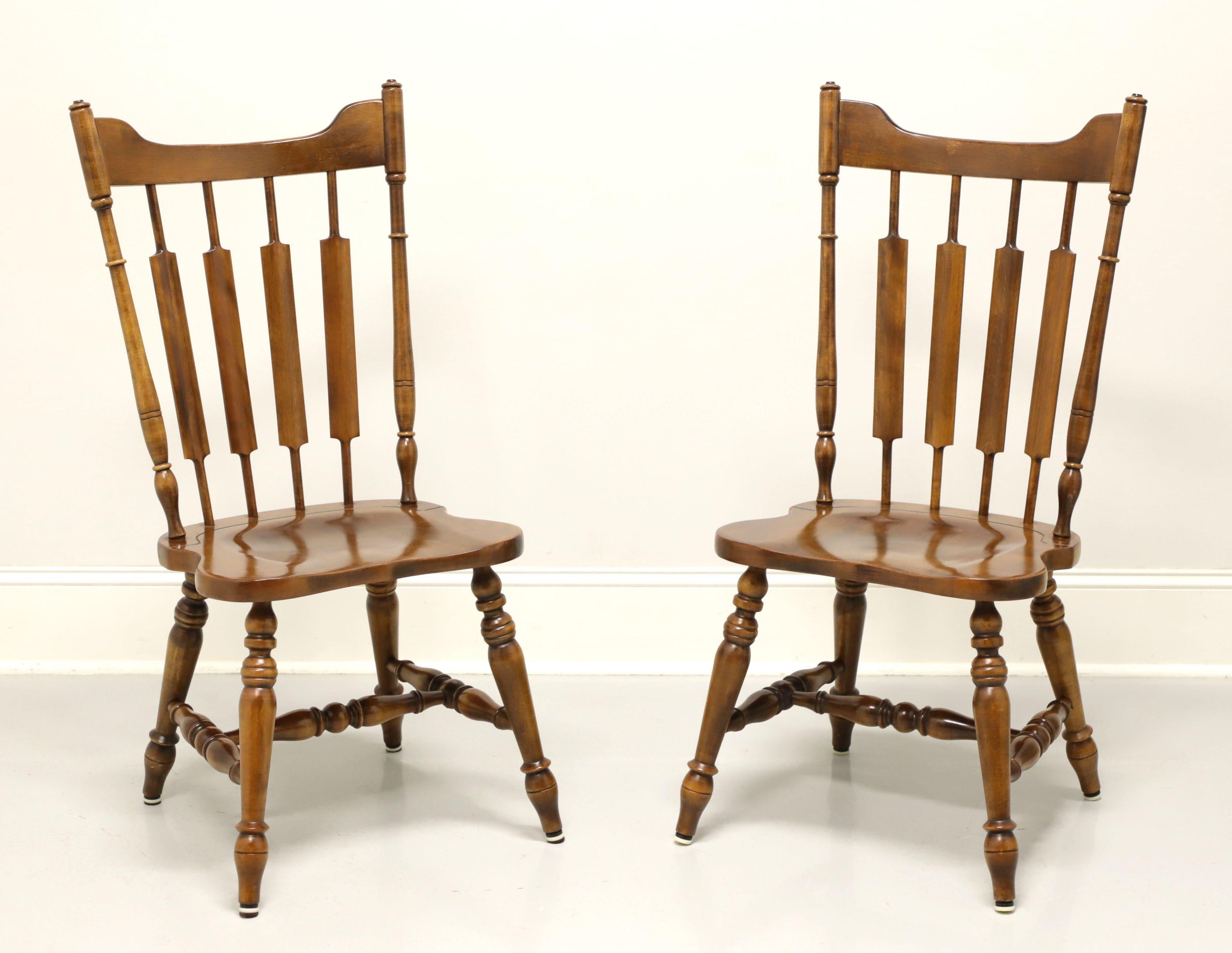 TEMPLE STUART Rockingham Solid Maple Windsor Cattail Dining Side Chairs - Pair A 2