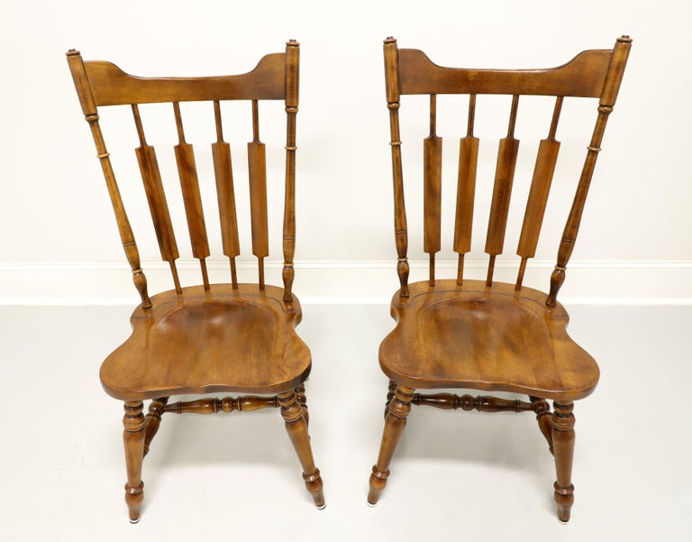 TEMPLE STUART Rockingham Solid Maple Windsor Cattail Dining Side