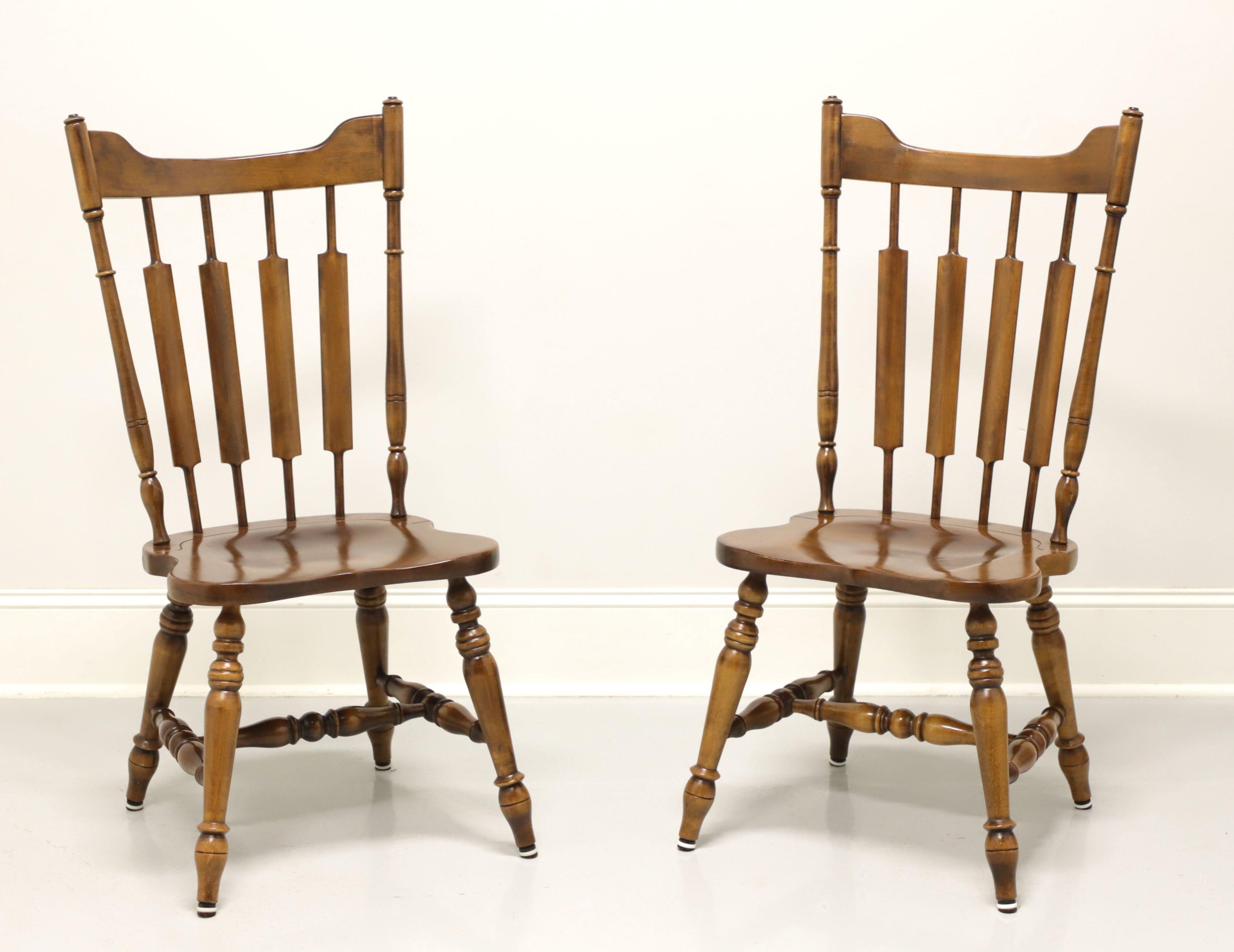 TEMPLE STUART Rockingham Solid Maple Windsor Cattail Dining Side Chairs - Pair B 2