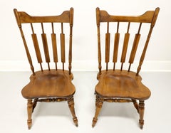 TEMPLE STUART Rockingham Solid Maple Windsor Cattail Dining Side Chairs - Pair B