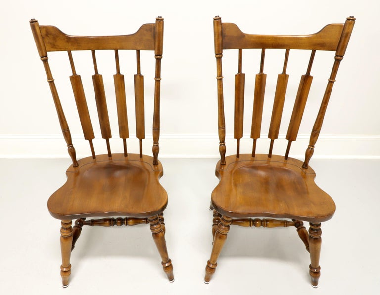 TEMPLE STUART Rockingham Solid Maple Windsor Cattail Dining Side