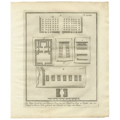 Templi di El-Khuz e Karnak con sale e porte colonnate - Egitto 1776