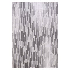 Tempo Uno - Cold - Design Summer Kilim Rug Contemporary Carpet Wool Cotton Flat