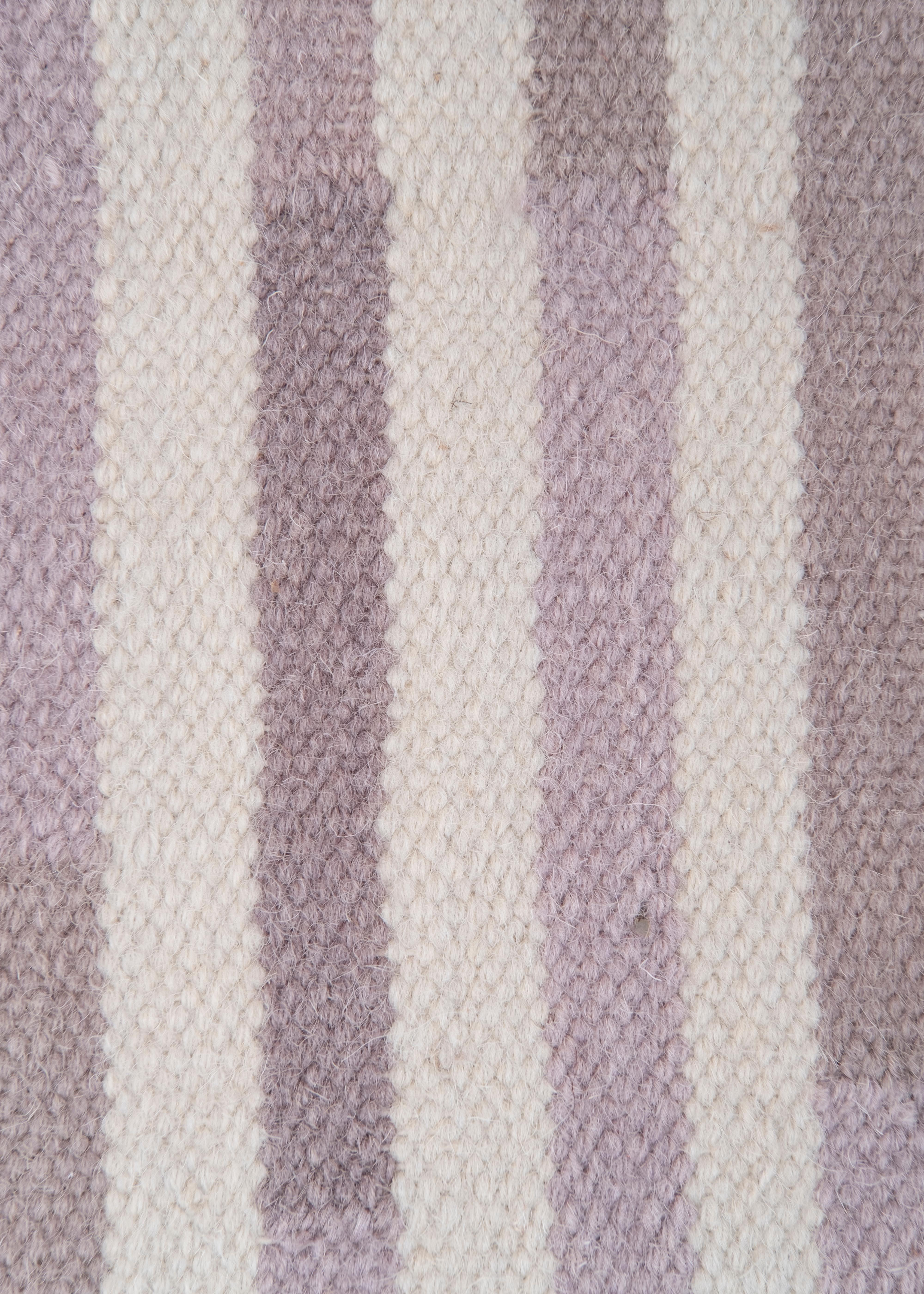 Tempo Uno - Warm - Design Sommer Kelim Teppich Zeitgenössischer Teppich aus Wolle und Baumwolle flach (Indisch) im Angebot