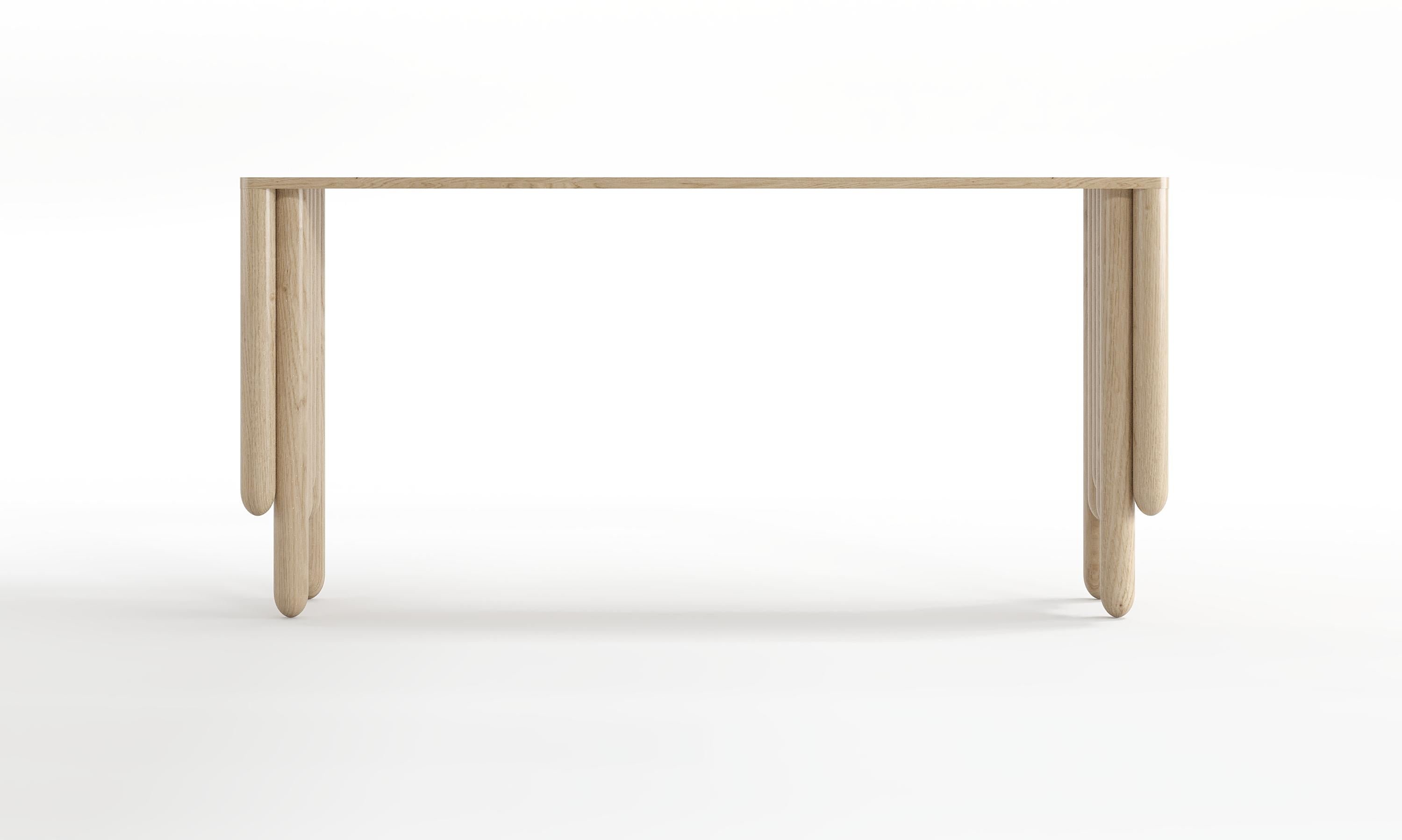 Modern Tempo W Elegant Wooden Console Table For Sale