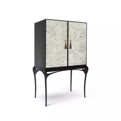 Temptation Aged Mirror Bar Cabinet