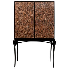Temptation Bar Cabinet in Black lacquer with high gloss finish