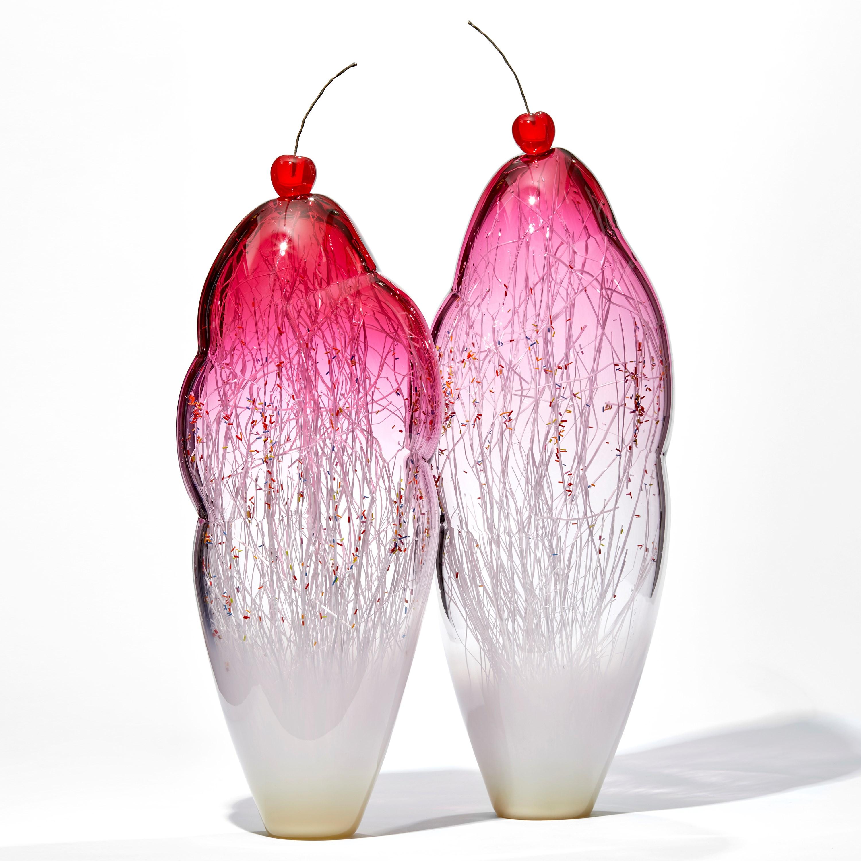 Argento 925 Temptation I, una scultura di vetro multicolore unica nel suo genere, realizzata da Enemark & Thompson in vendita