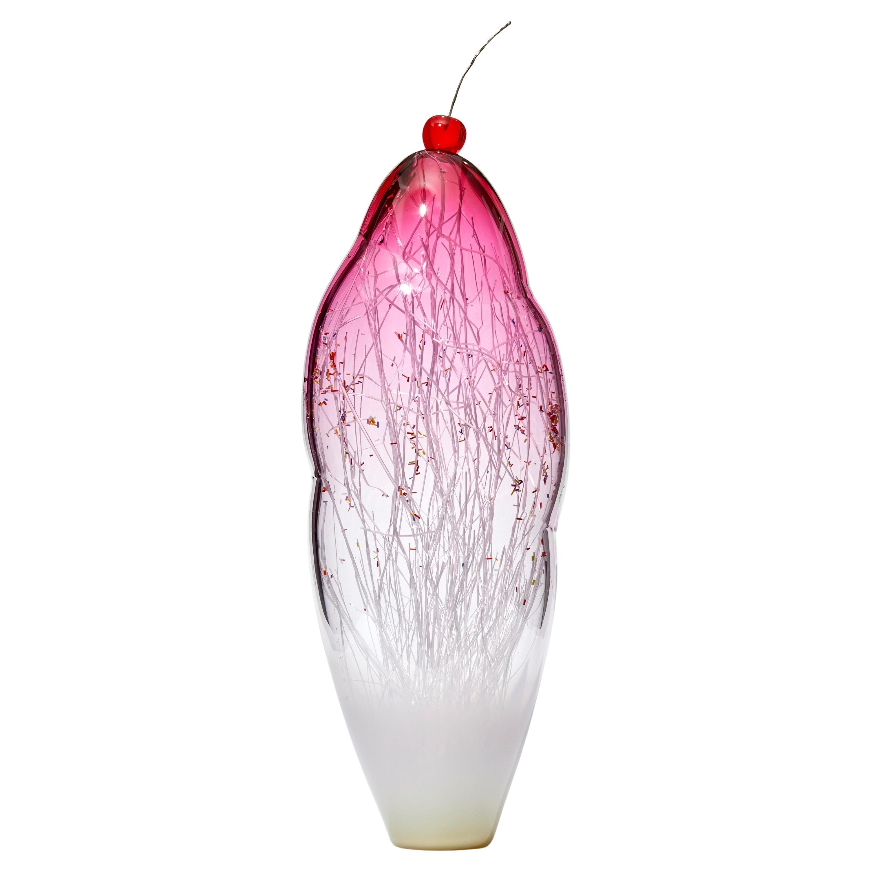 Temptation I, a Unique Multicolored Glass Sculpture by Enemark & Thompson
