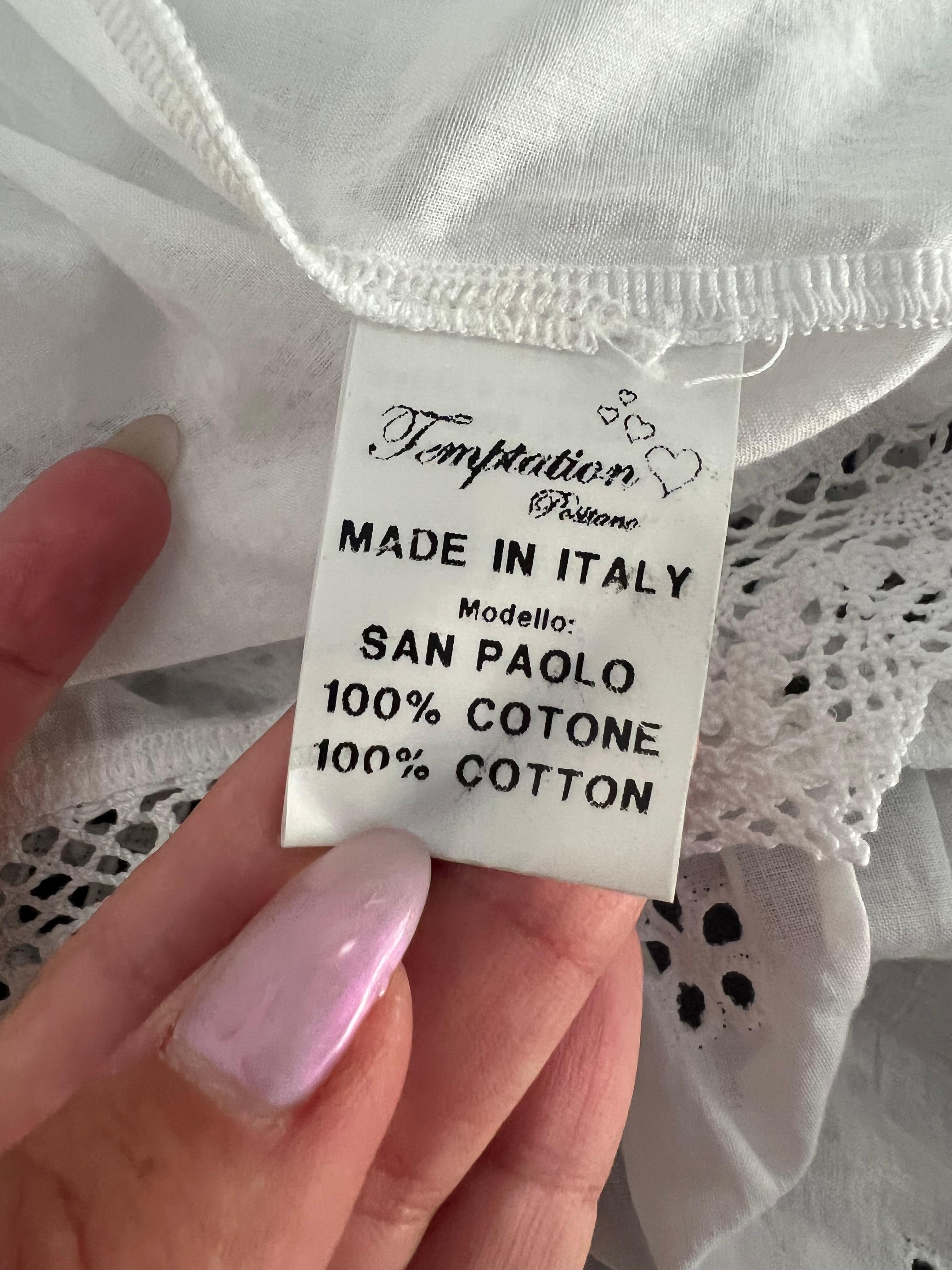 Temptation Positono White Cotton Maxi Skirt For Sale 4
