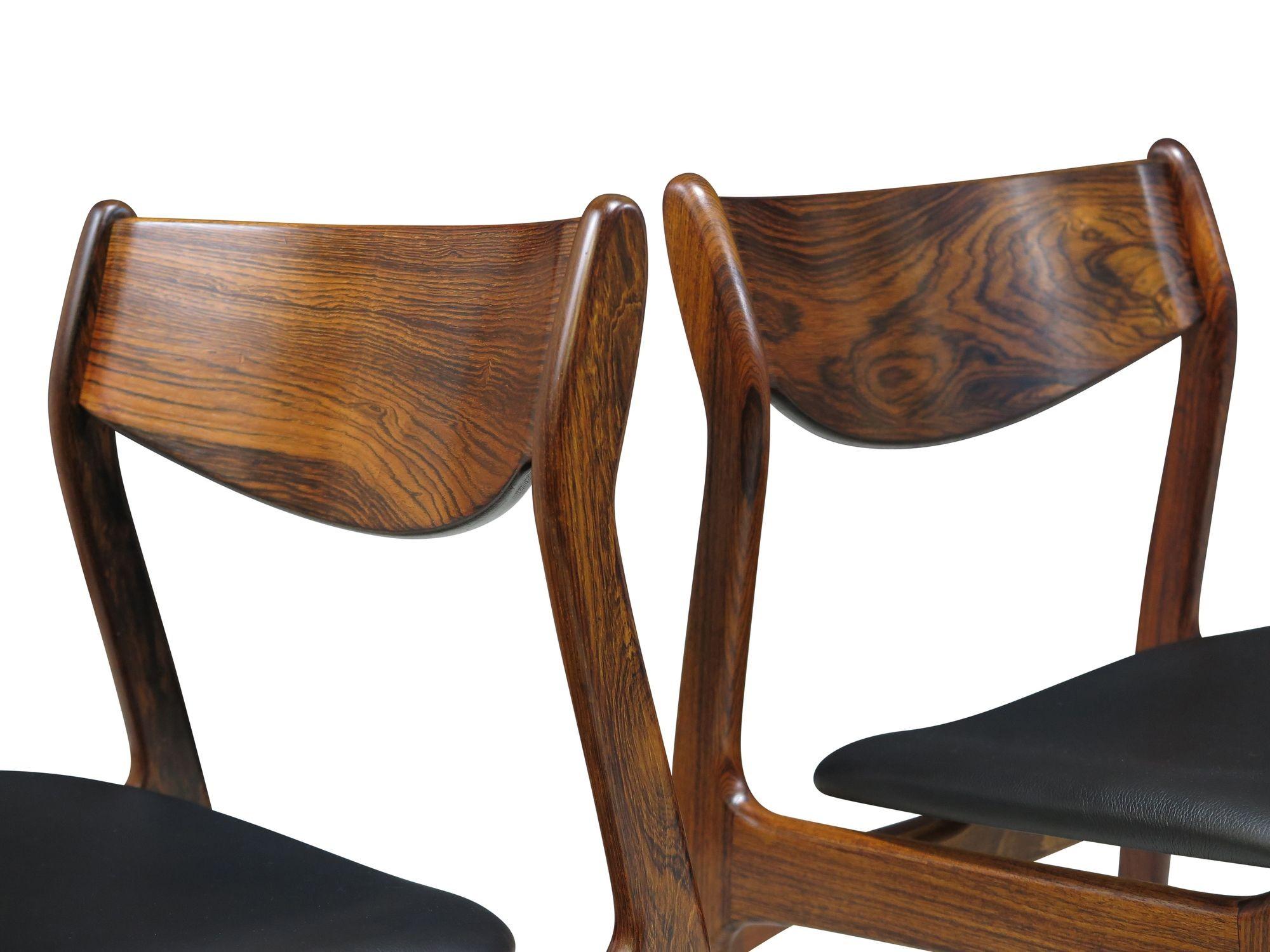 Zehn (10) Mitte des 20. Jahrhunderts brasilianische Palisander PE Jorgensen dänische Esszimmerstühle im Angebot 8