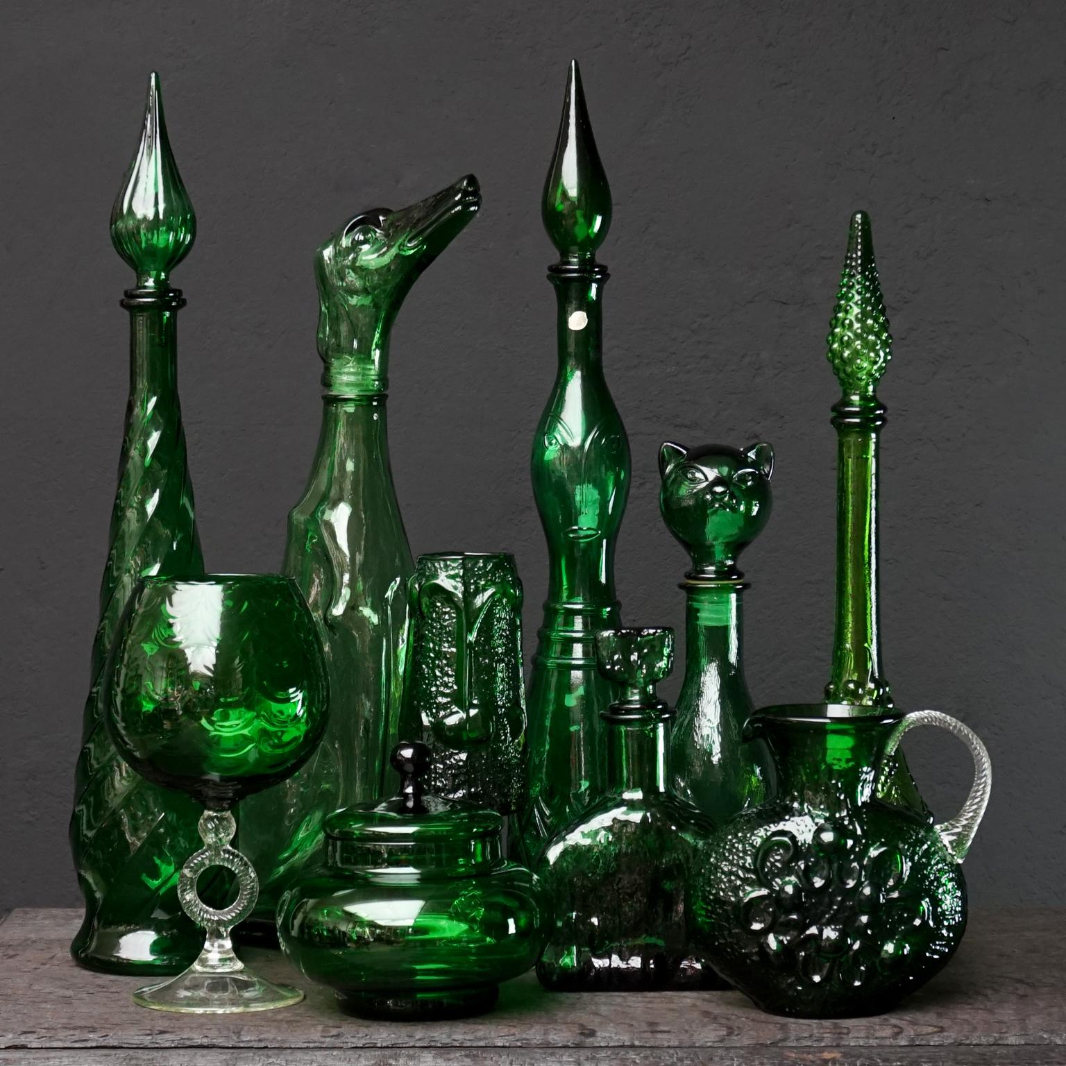 empoli glass decanter