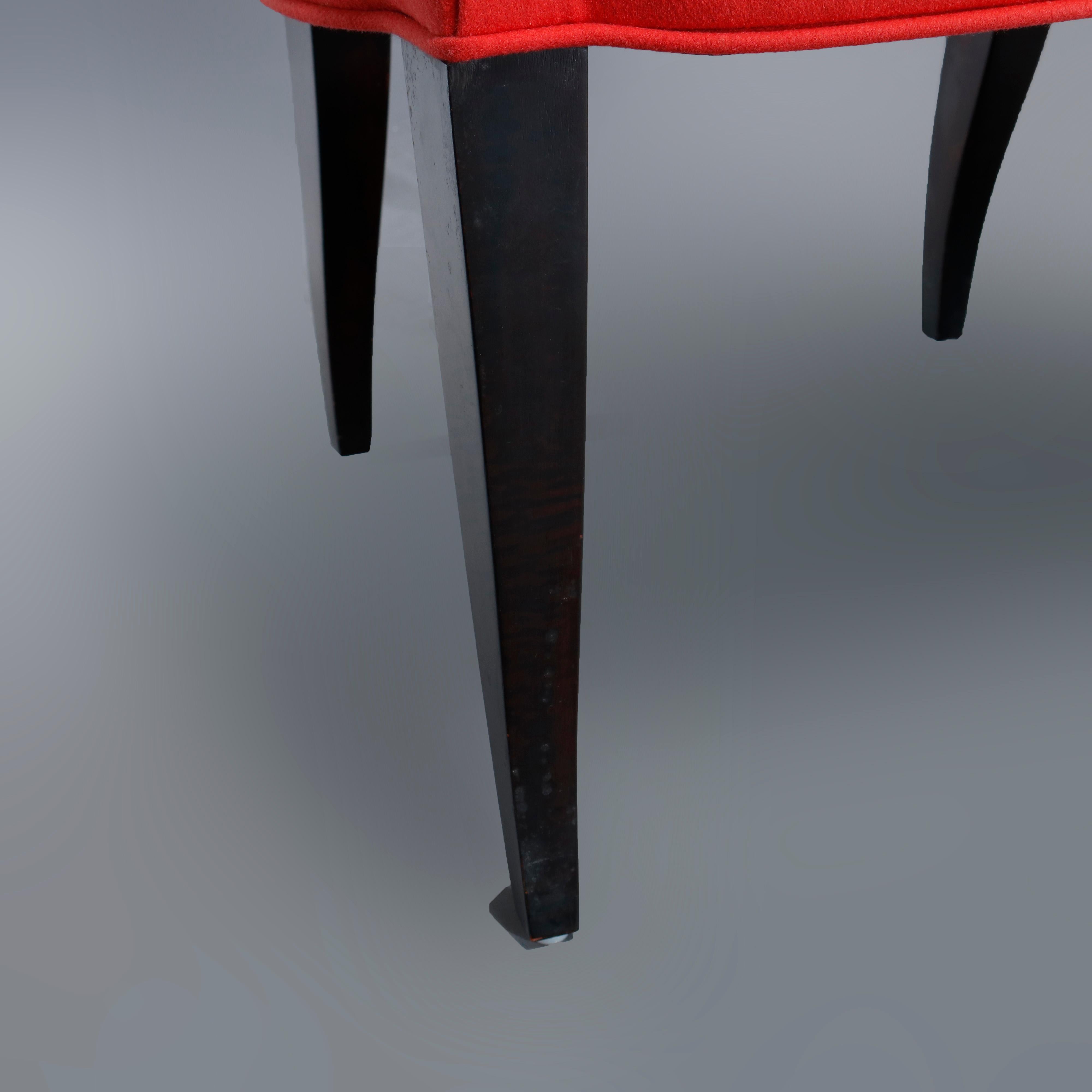 Ten Angelo Donghia Casper Designer Modern Upholstered Dining Chairs 8