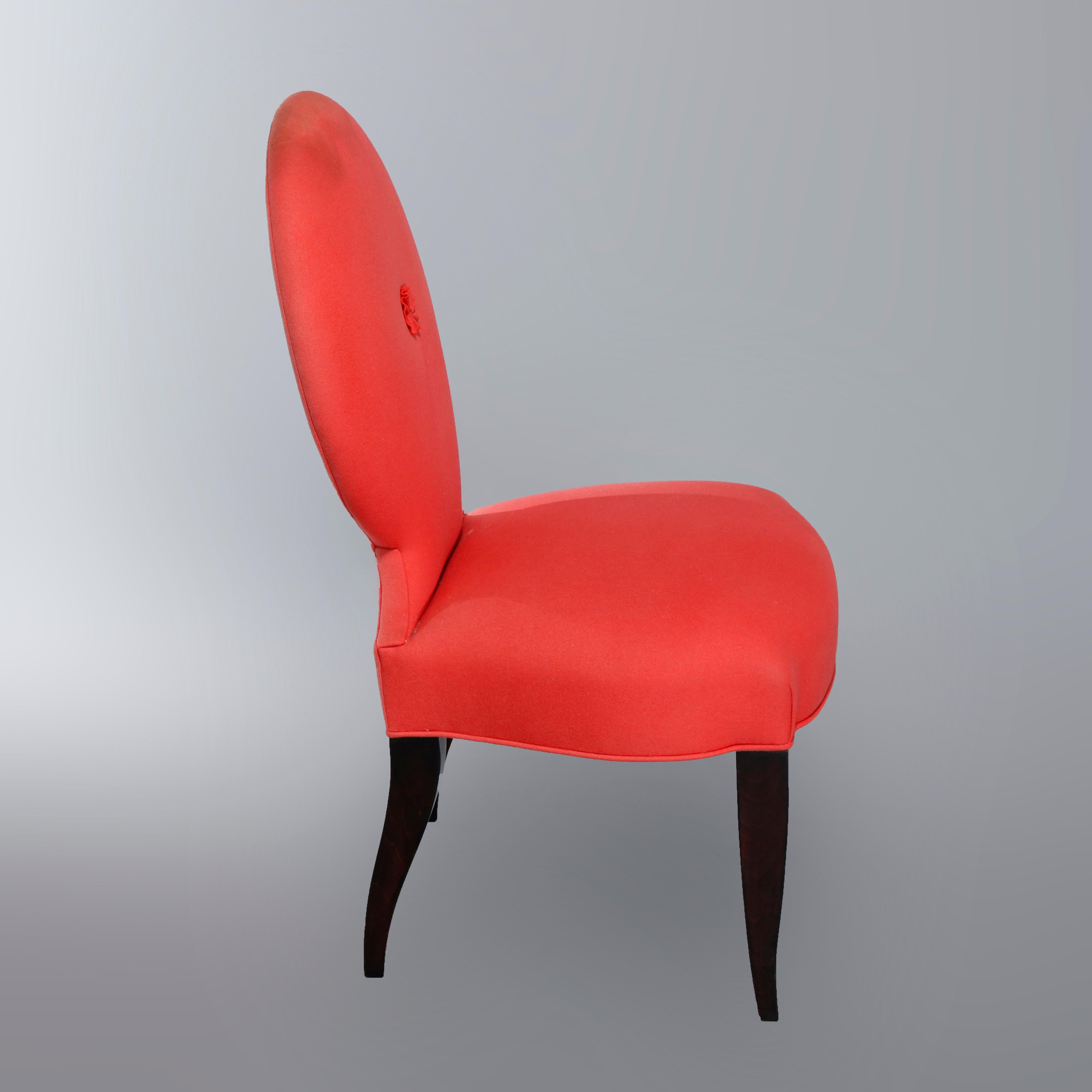 20th Century Ten Angelo Donghia Casper Designer Modern Upholstered Dining Chairs