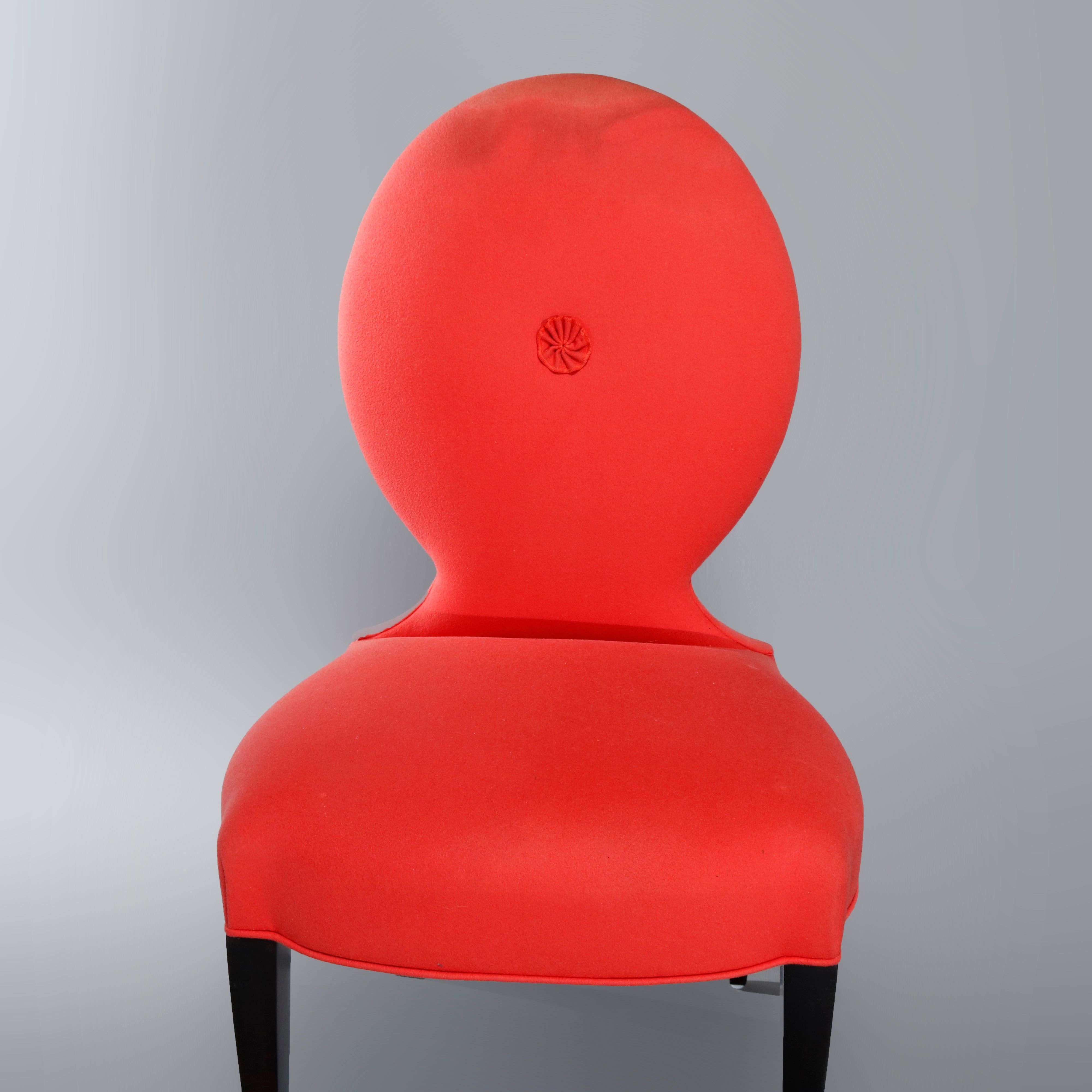 Upholstery Ten Angelo Donghia Casper Designer Modern Upholstered Dining Chairs