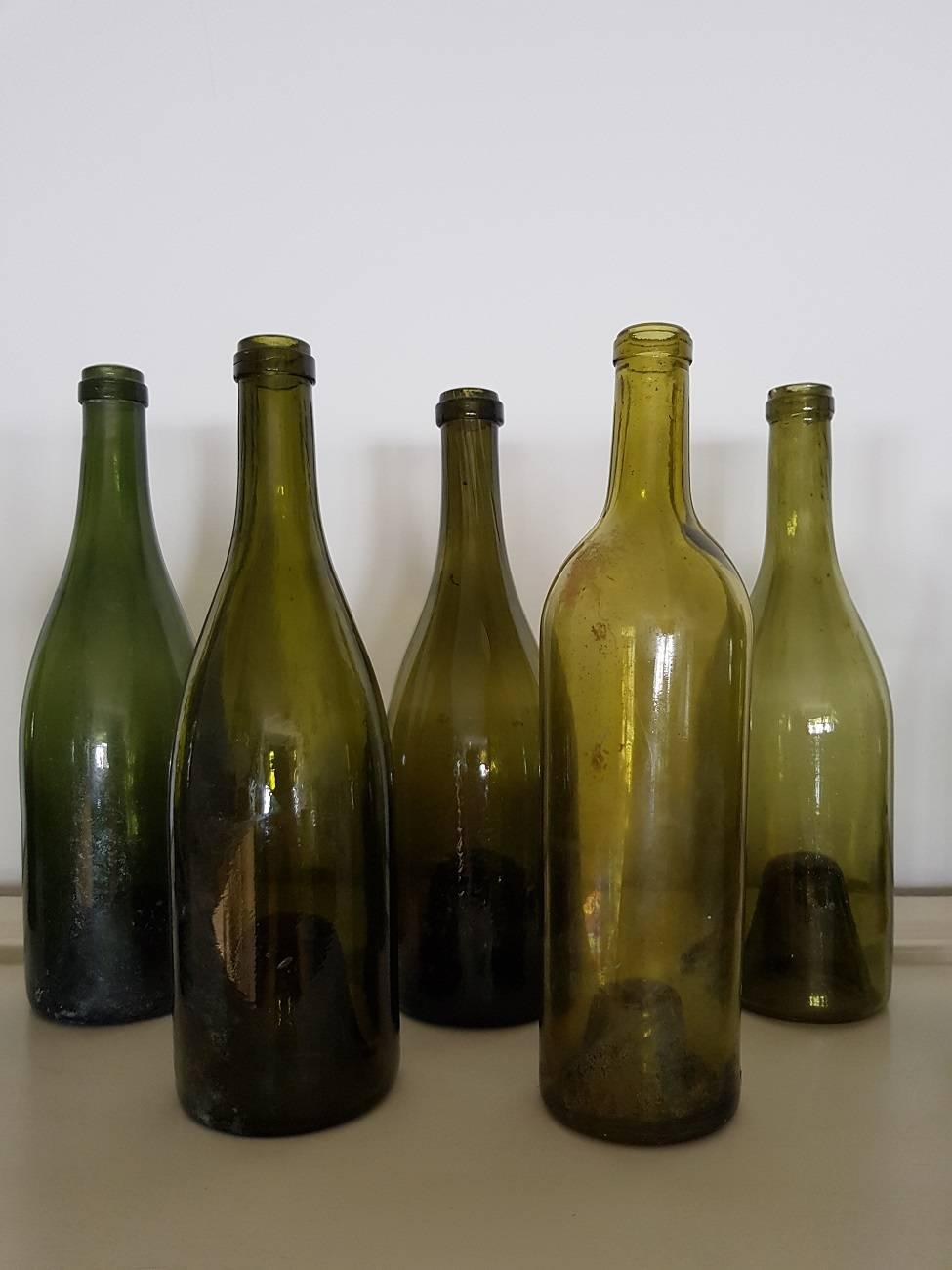 19th century wine bottles