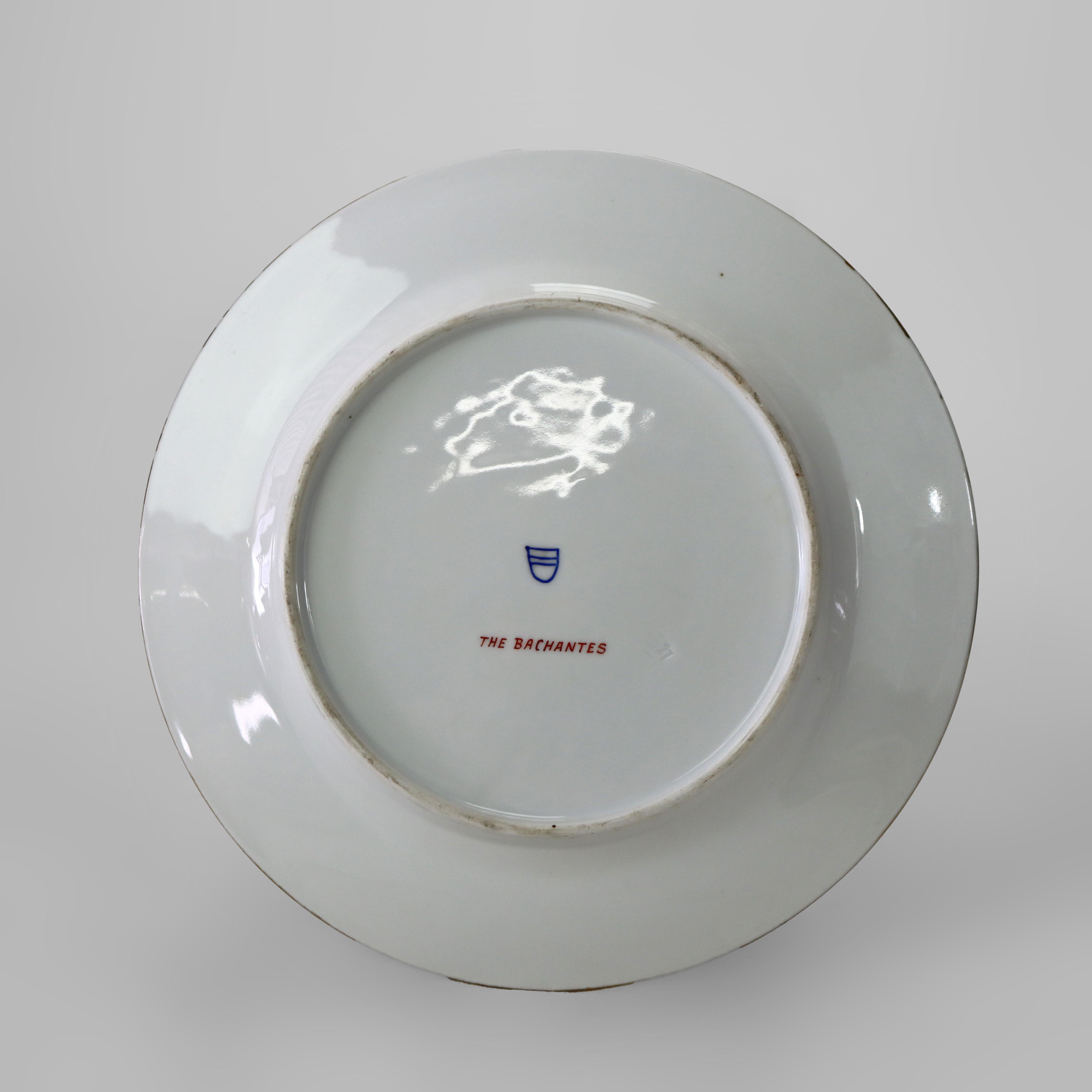 Dix assiettes anciennes en porcelaine Royal Vienna Porcelain avec scènes classiques C1920 en vente 6