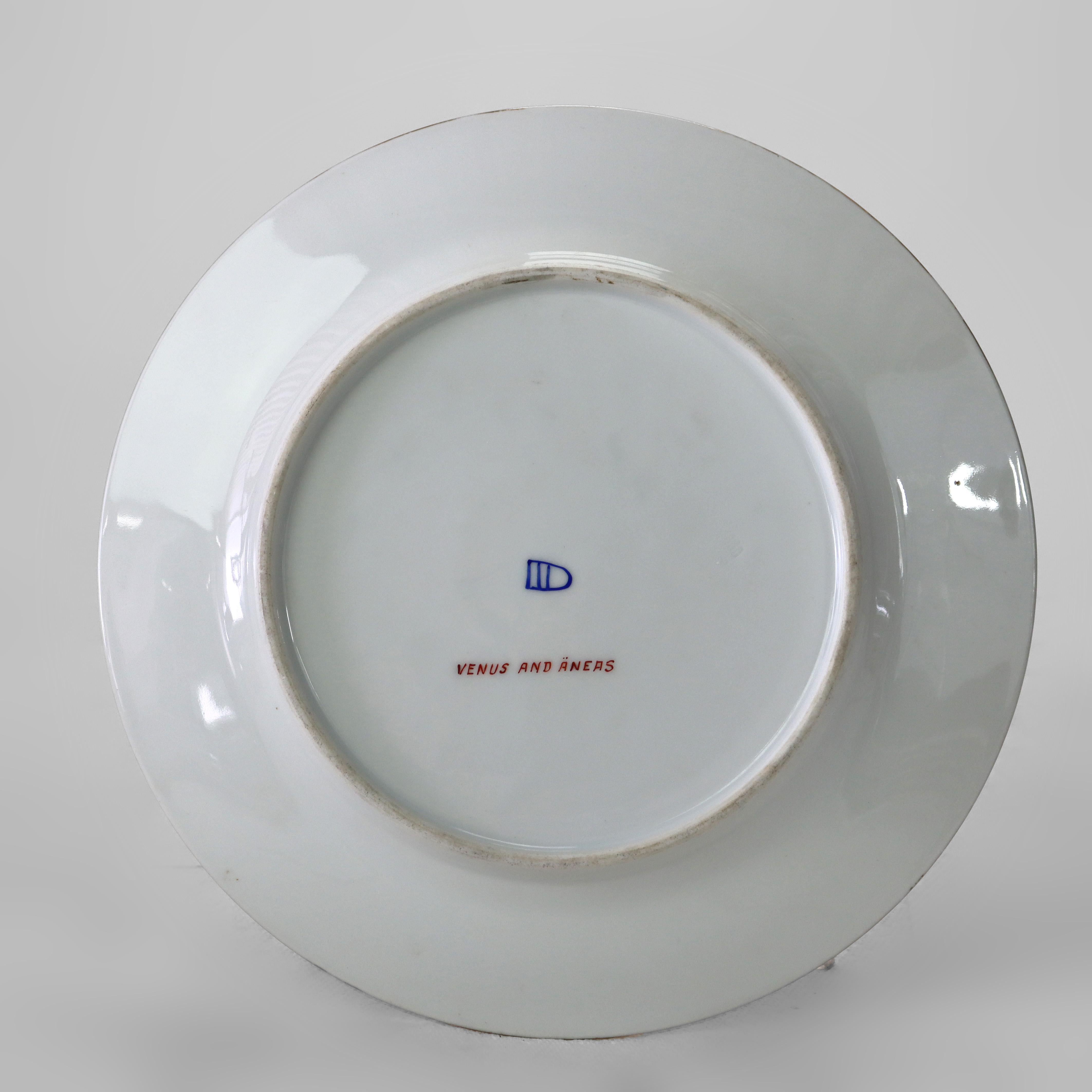 Dix assiettes anciennes en porcelaine Royal Vienna Porcelain avec scènes classiques C1920 en vente 8
