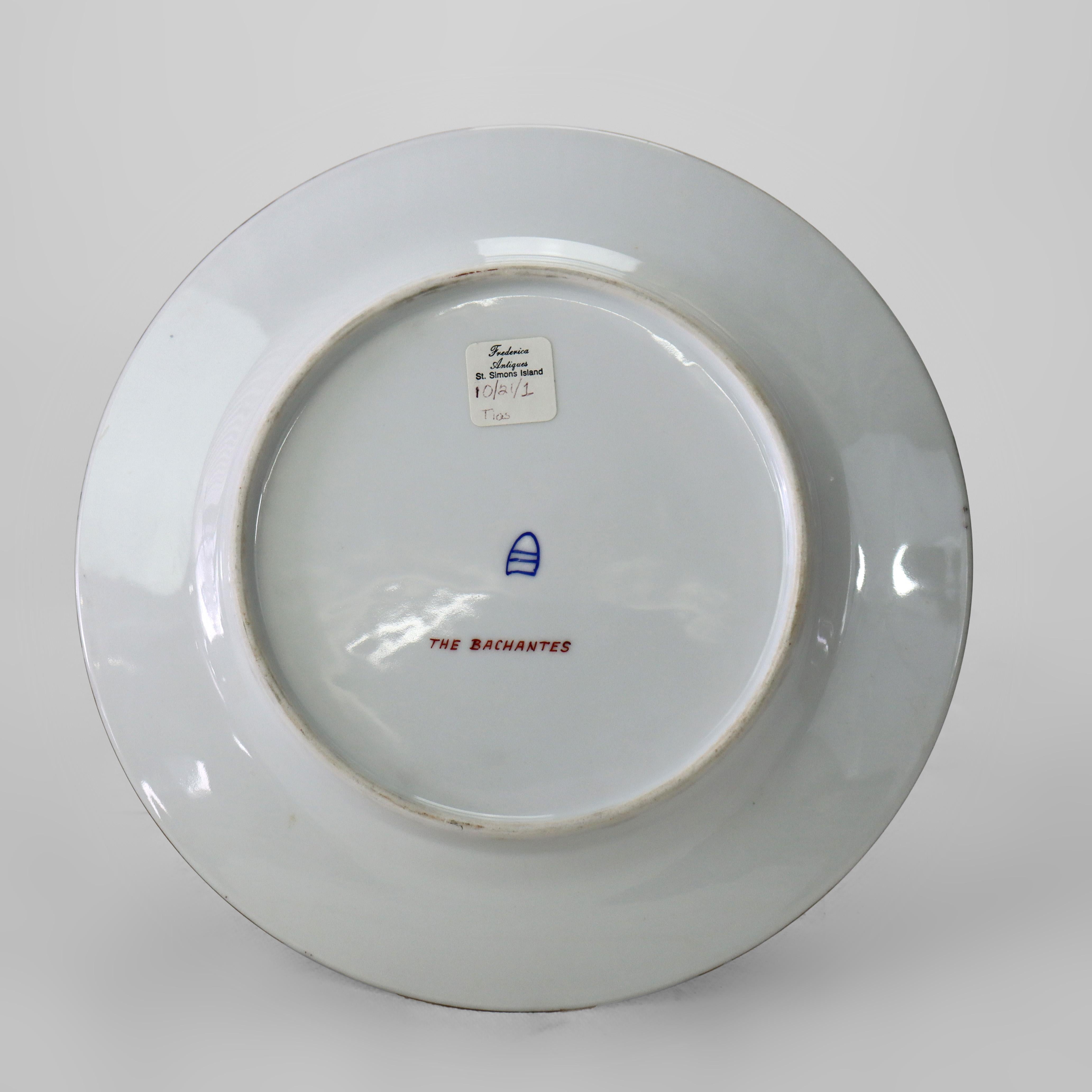 Dix assiettes anciennes en porcelaine Royal Vienna Porcelain avec scènes classiques C1920 en vente 10