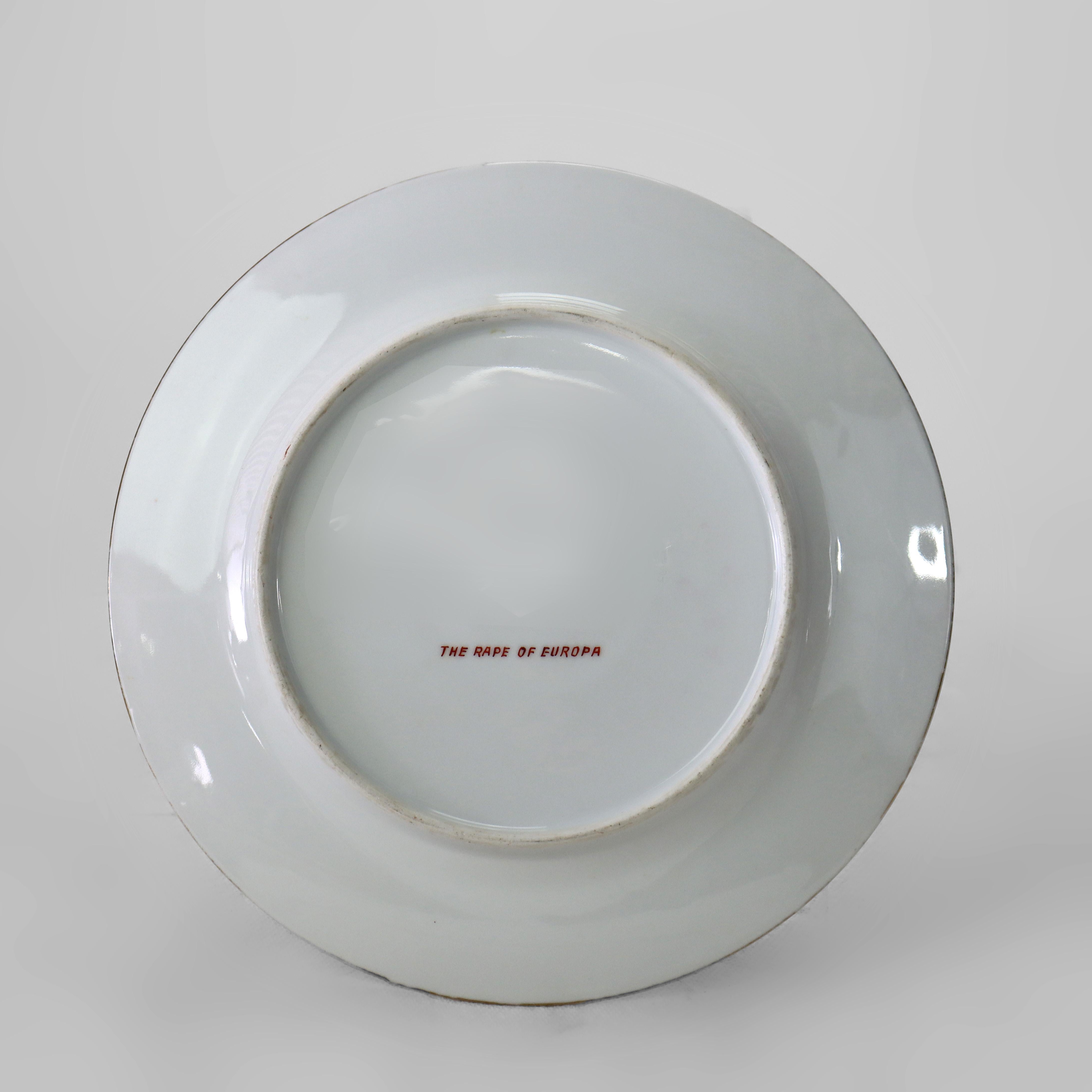 Dix assiettes anciennes en porcelaine Royal Vienna Porcelain avec scènes classiques C1920 en vente 12